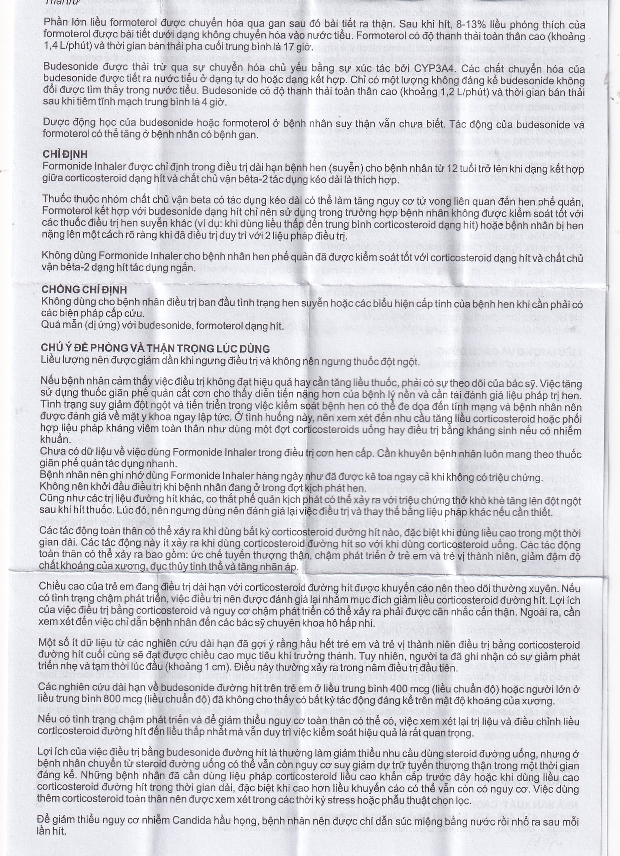 Thuốc hít khí dung Formonide 200 HFA Cadila điều trị hen suyễn (120 liều)