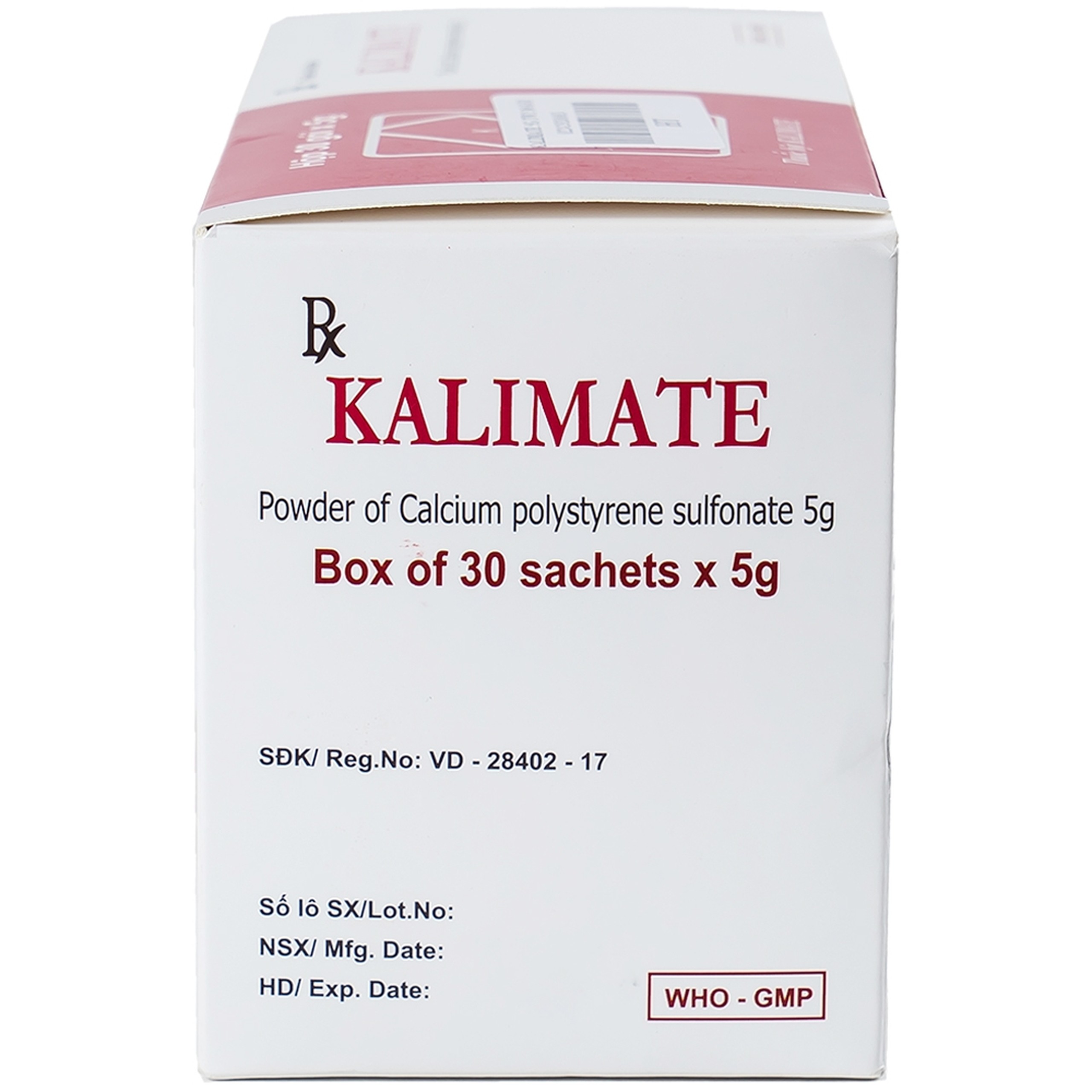 Thuốc bột Kalimate 5g Dopharma điều trị tăng kali trong máu do suy thận (5g x 30 gói)