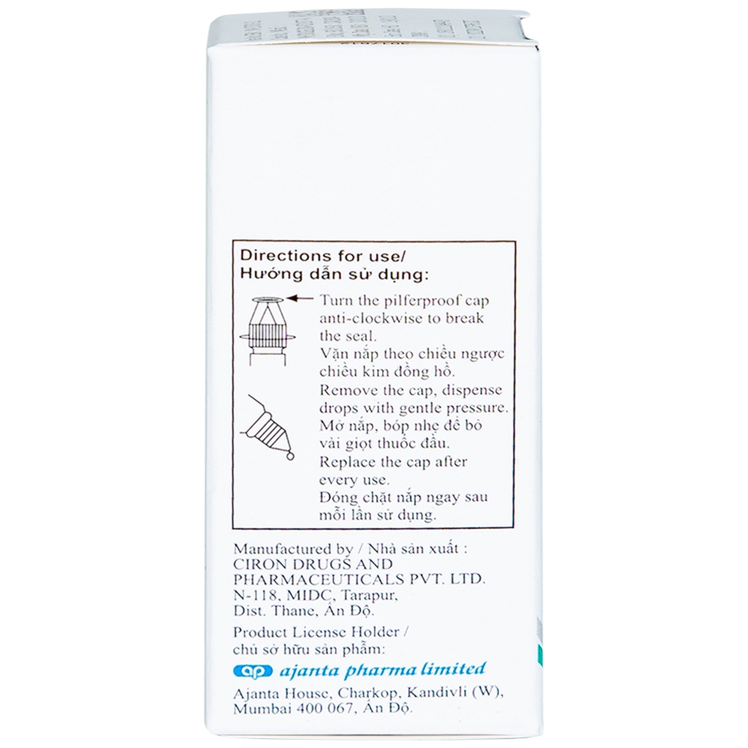 Thuốc nhỏ mắt Olopat OD 0.2% Ajanta điều trị tình trạng ngứa mắt kết hợp với viêm kết mạc dị ứng (3ml)