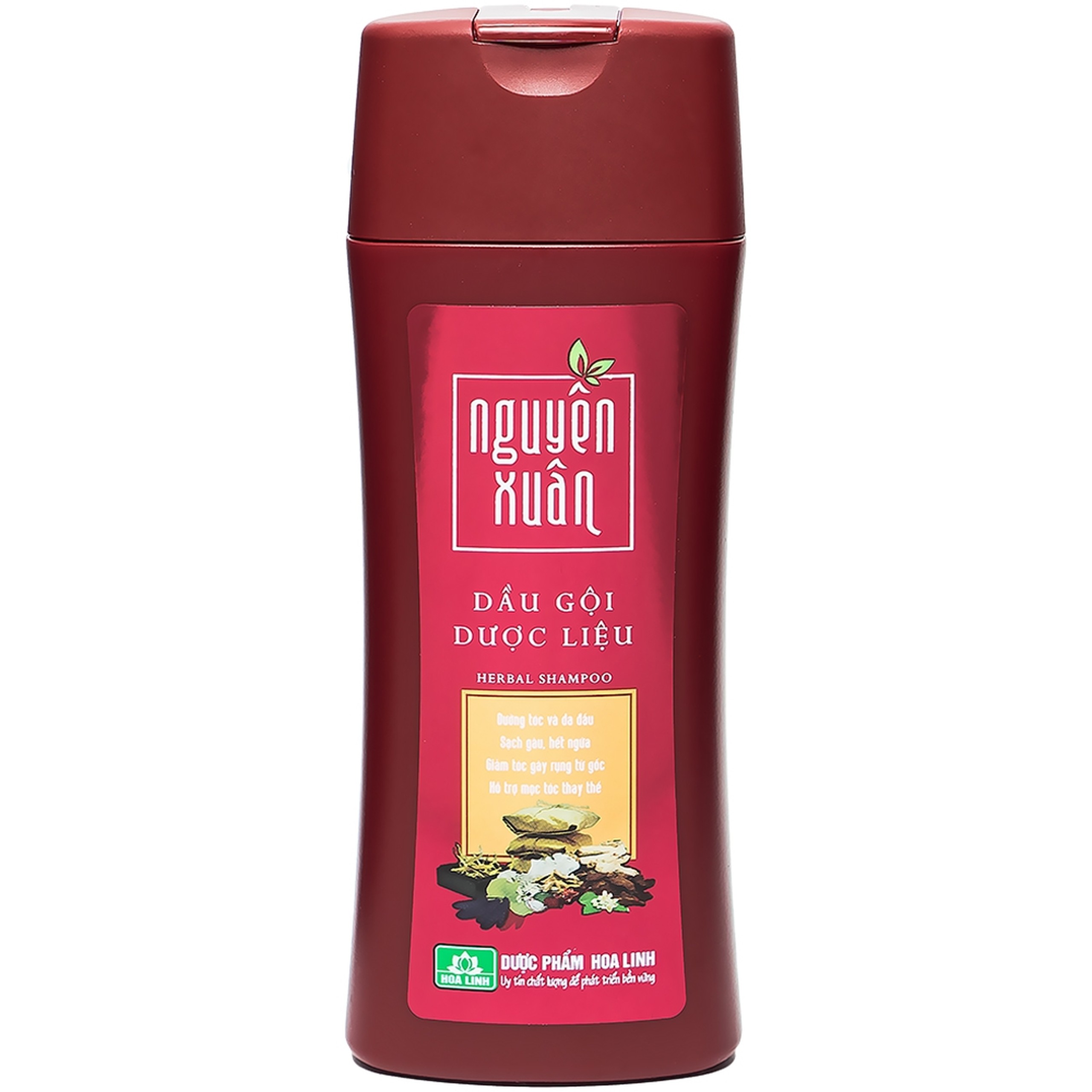 Dầu gội dược liệu Nguyên Xuân nâu giảm gãy rụng dành cho tóc thường (200ml)