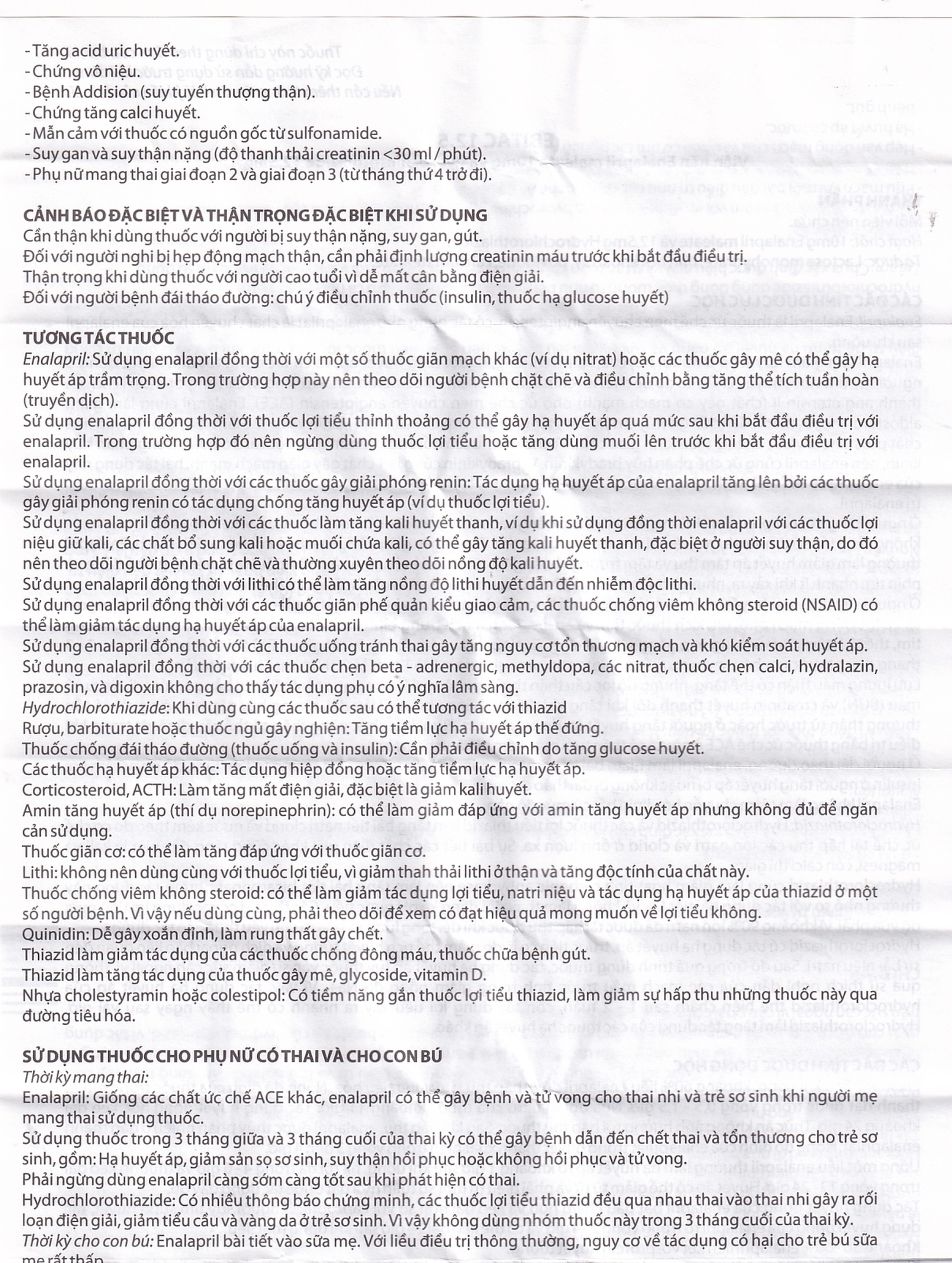 Thuốc Ebitac 12.5 Farkmak điều trị suy tim, tăng huyết áp (2 vỉ x 10 viên)