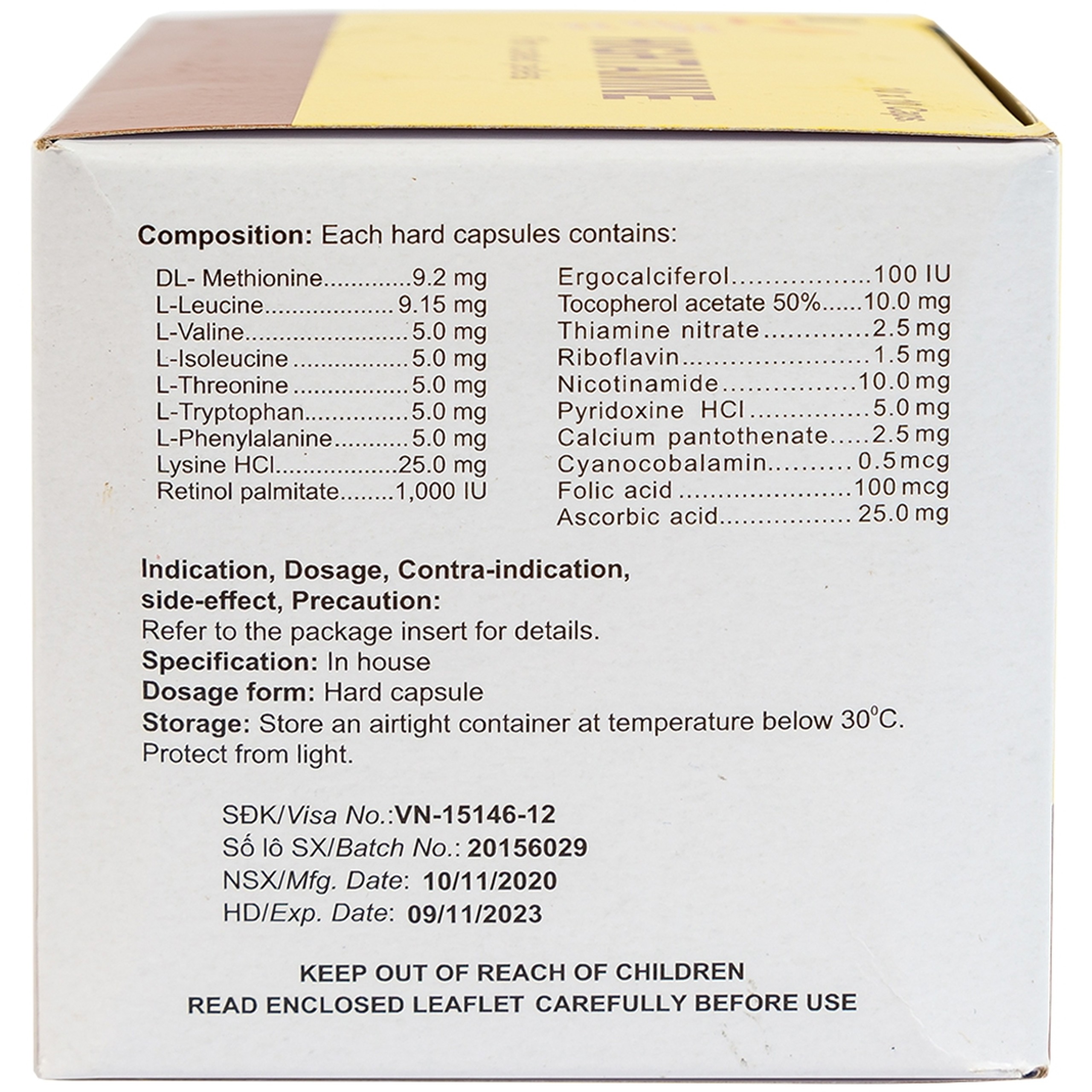 Thuốc Hightamine Hankook bổ sung dinh dưỡng, duy trì thể lực (10 vỉ x 10 viên)