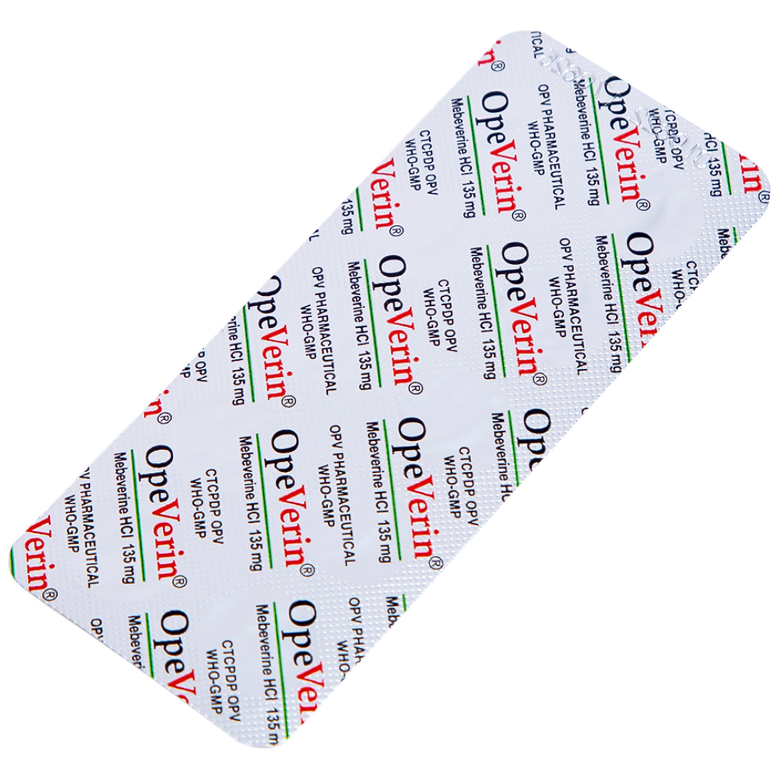 Thuốc OpeVerin 135mg OPV điều trị hội chứng ruột kích thích (5 vỉ x 10 viên)