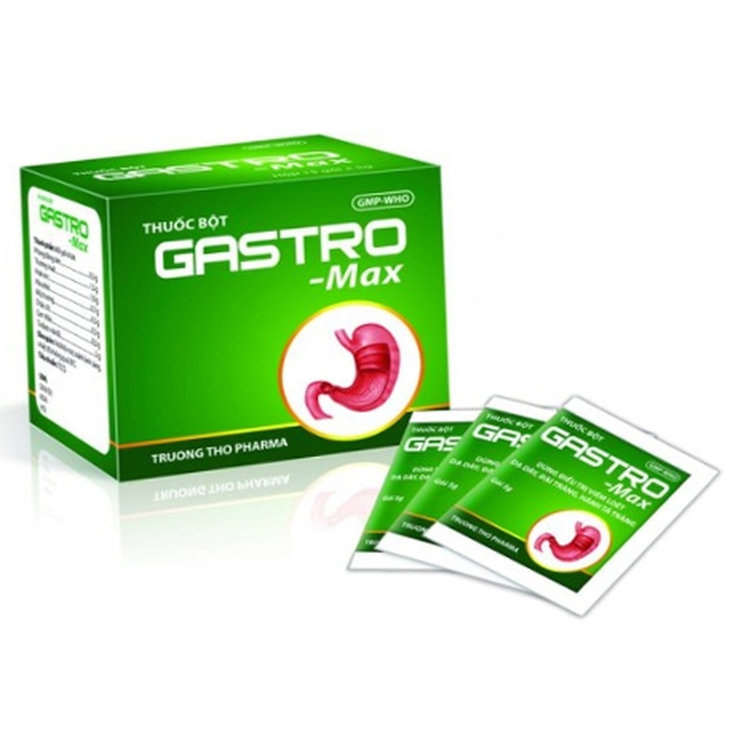 Bột Gastro Max 5g Trường Thọ Pharma điều trị viêm loét dạ dày, đại tràng và hành tá tràng (15 gói)