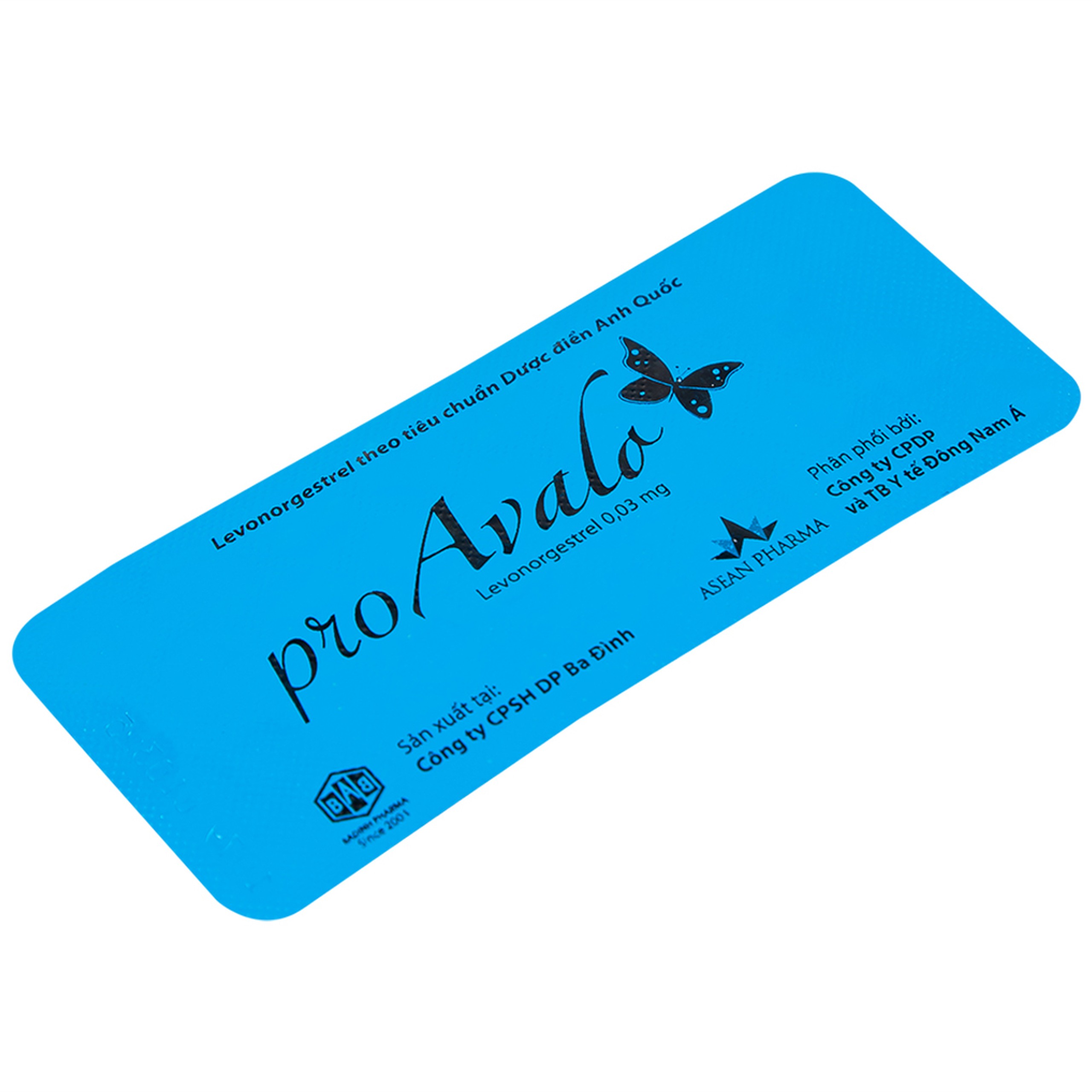 Thuốc proAvalo 0.03mg Babiophar tránh thai hằng ngày (1 vỉ x 28 viên)