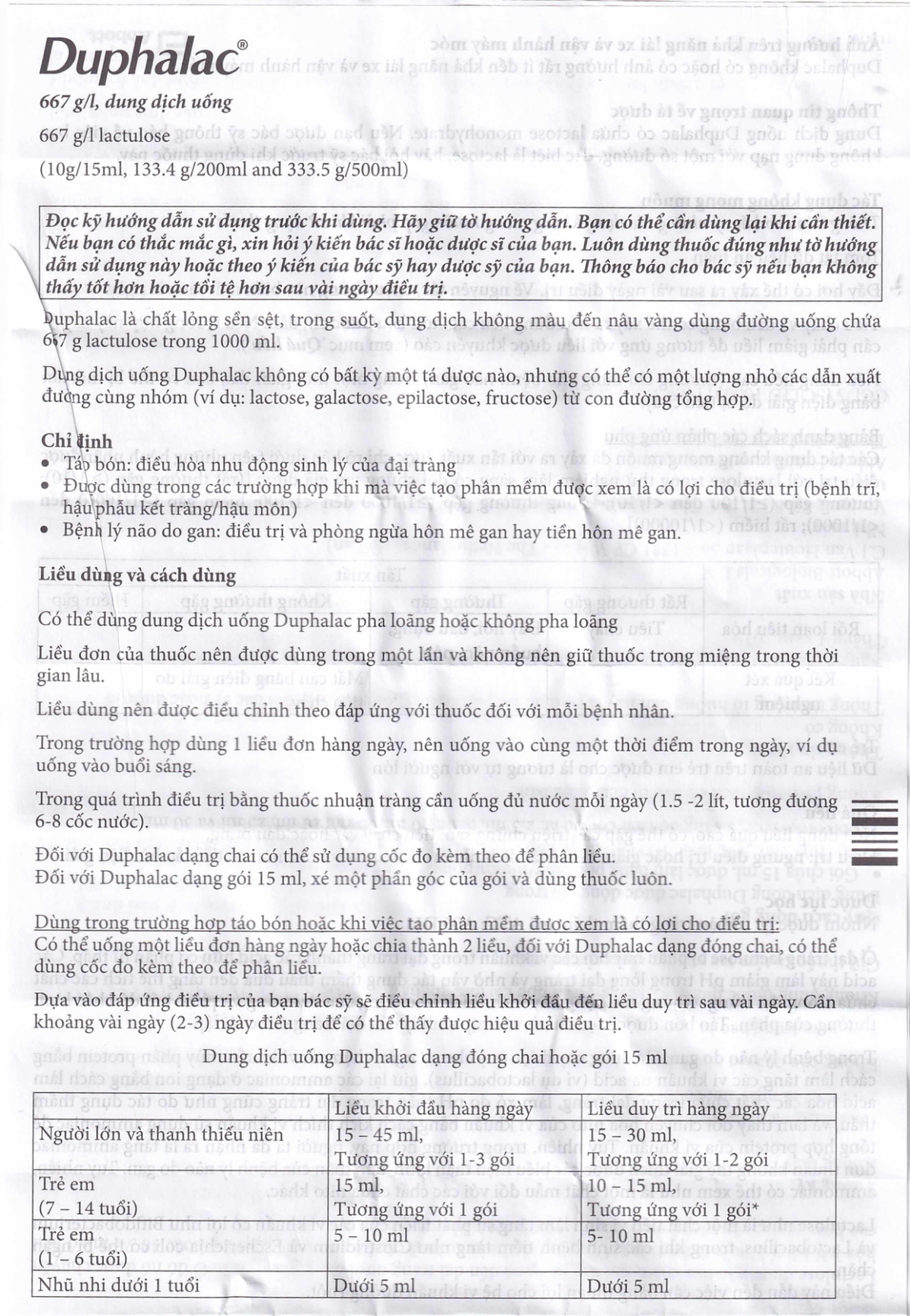 Siro Duphalac Abbott điều trị táo bón (200ml)
