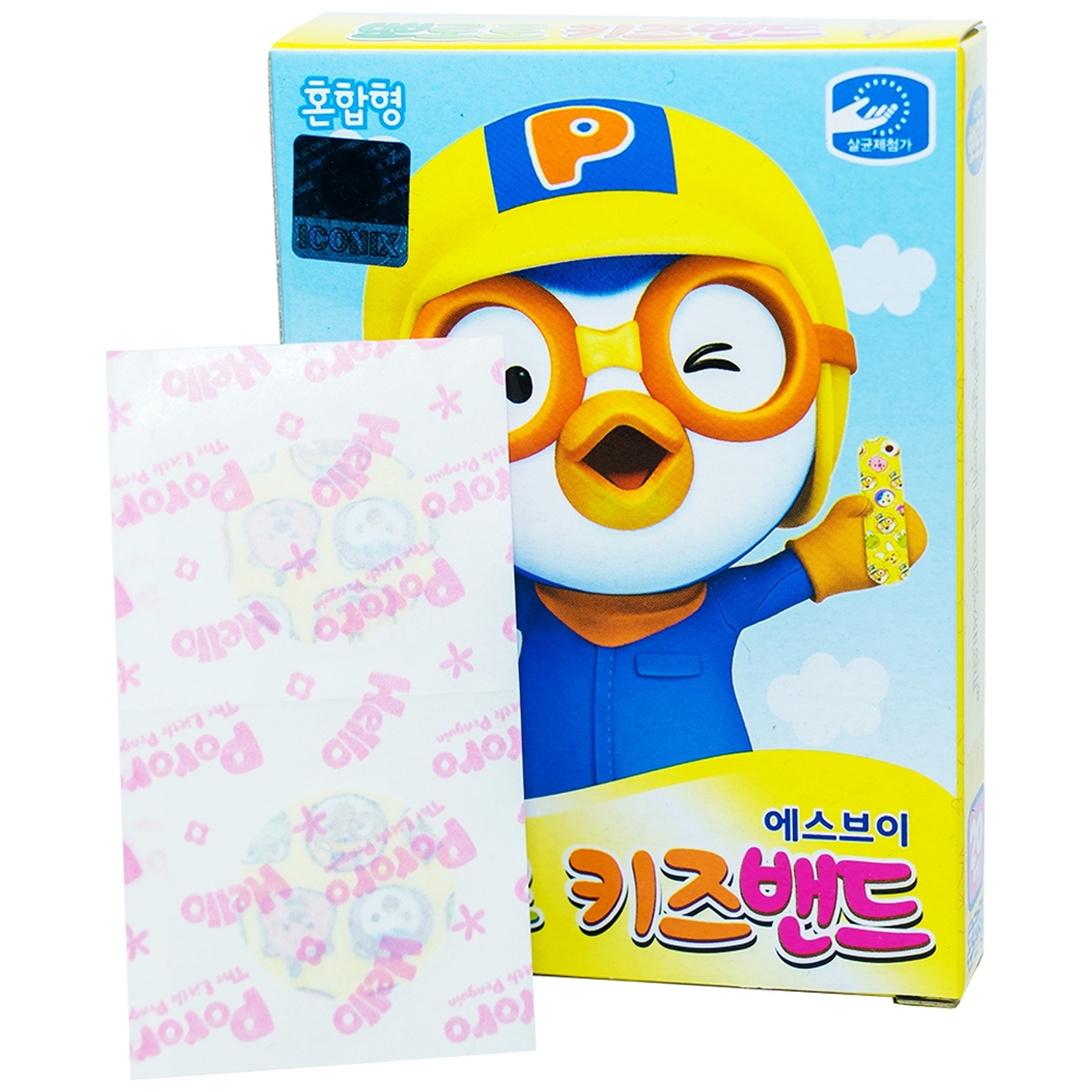 Băng cá nhân trẻ em Pororo Kids Band 4 kích cỡ (20 miếng) Young Chemical