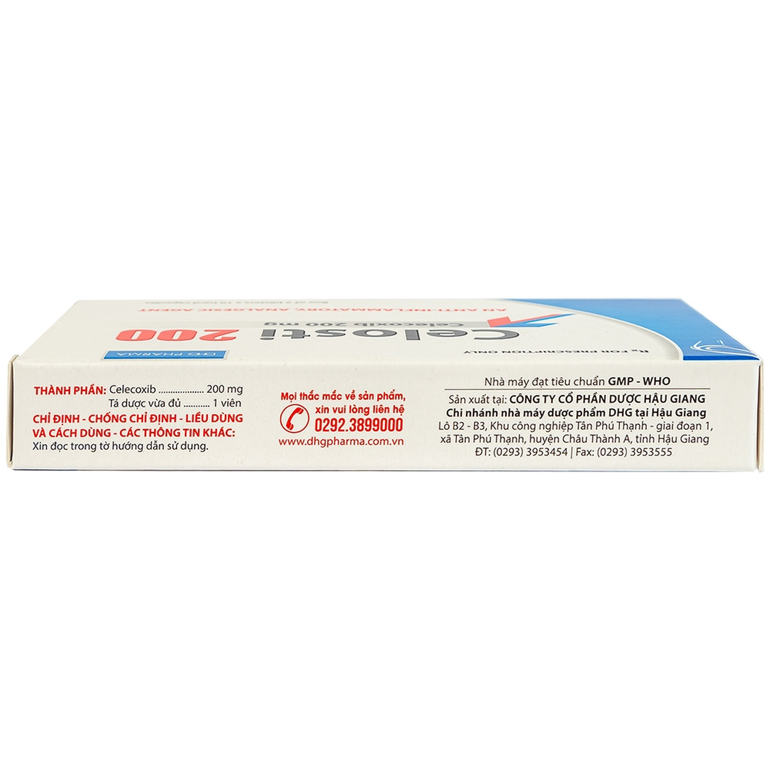 Thuốc Celosti 200 DHG điều trị thoái hóa khớp, viêm khớp dạng thấp (2 vỉ x 10 viên)