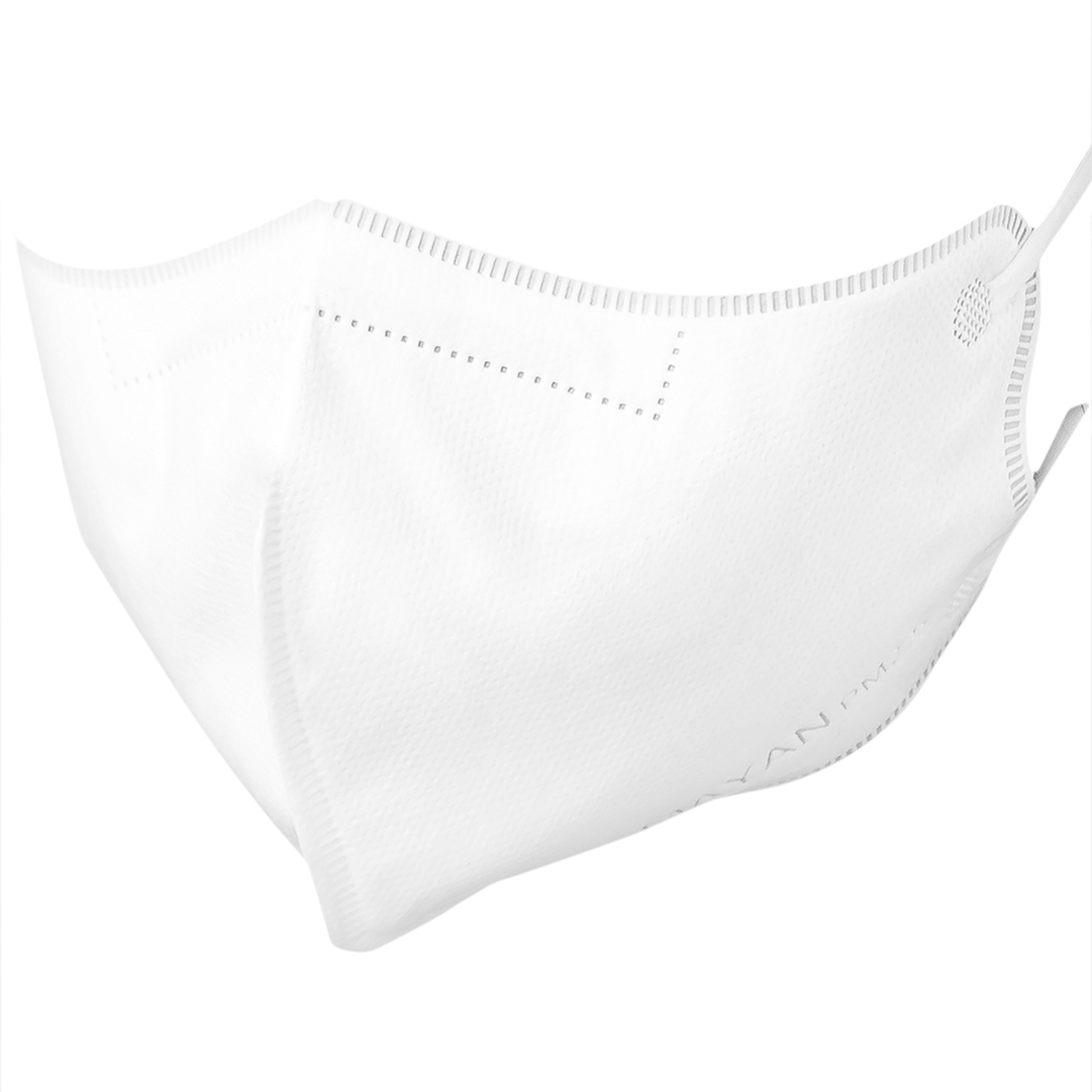 Khẩu trang 4 lớp Mayan 3D Mask Medi màu trắng (5 cái) ngăn bụi mịn PM 2.5, ngăn ngừa 99% vi khuẩn