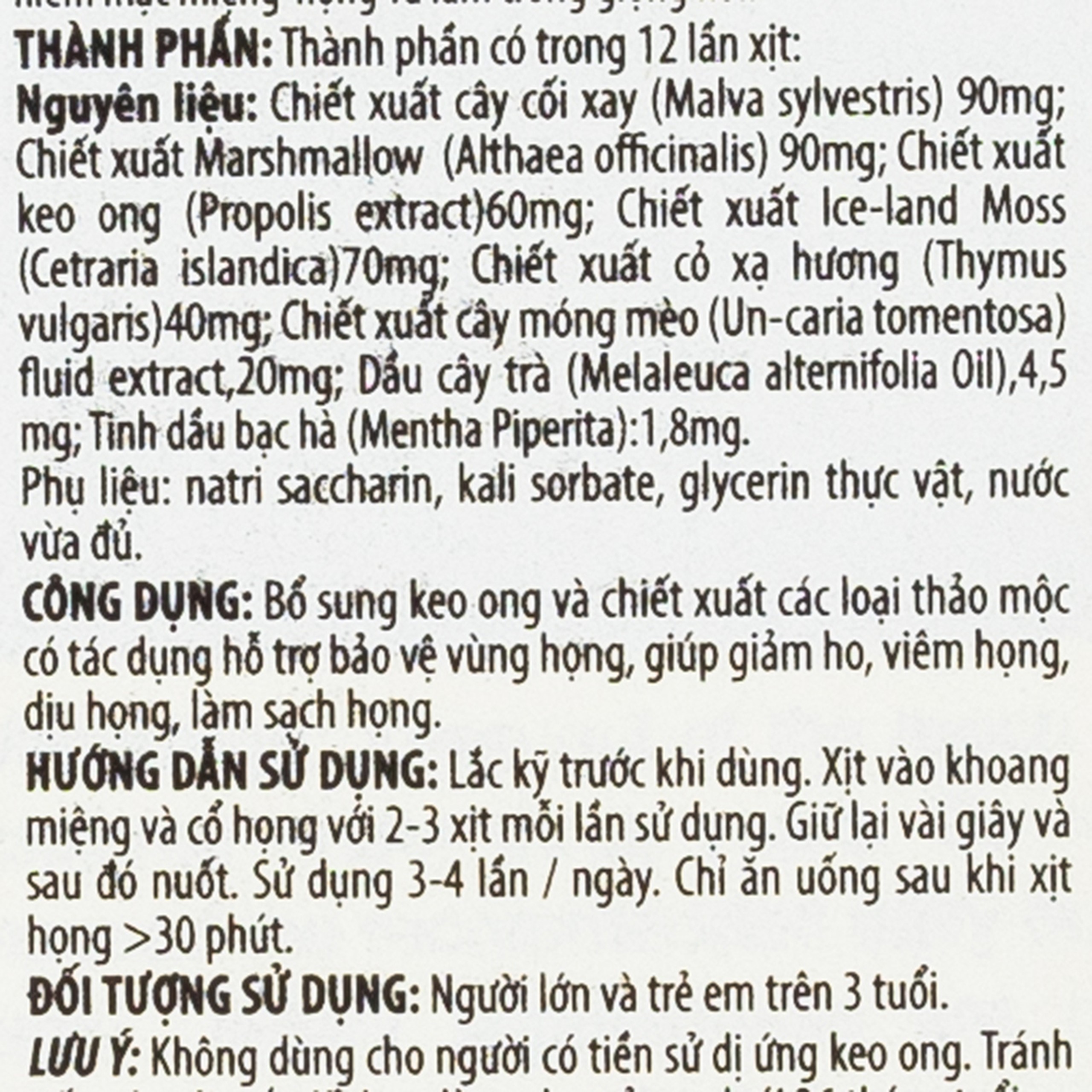 Dung dịch xịt họng Sedagol Pro-Bio hỗ trợ bảo vệ vùng họng, giảm ho, viêm họng, dịu họng (30ml)