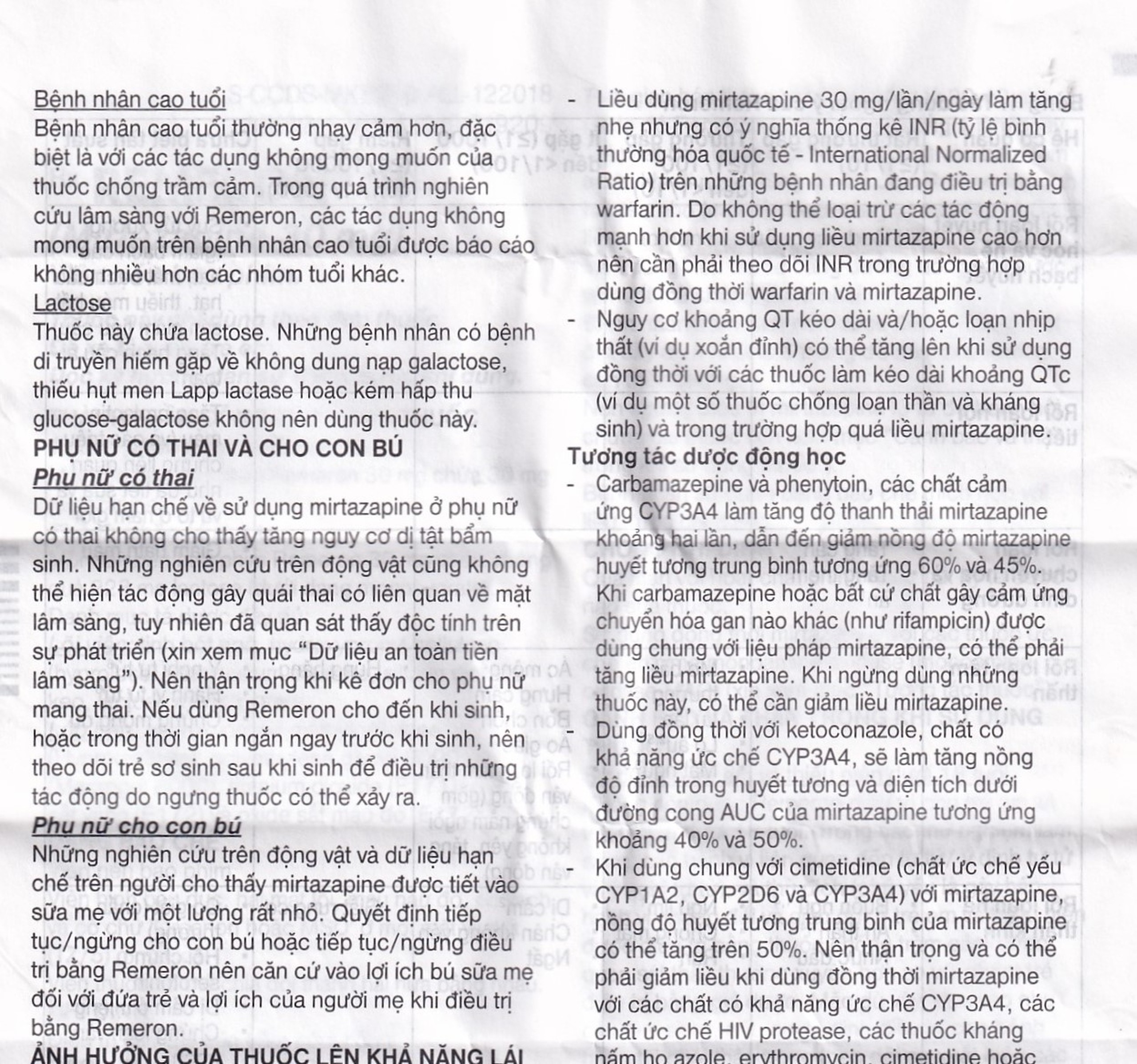 Thuốc Remeron 30mg MSD điều trị các đợt của trầm cảm nặng (3 vỉ x 10 viên)