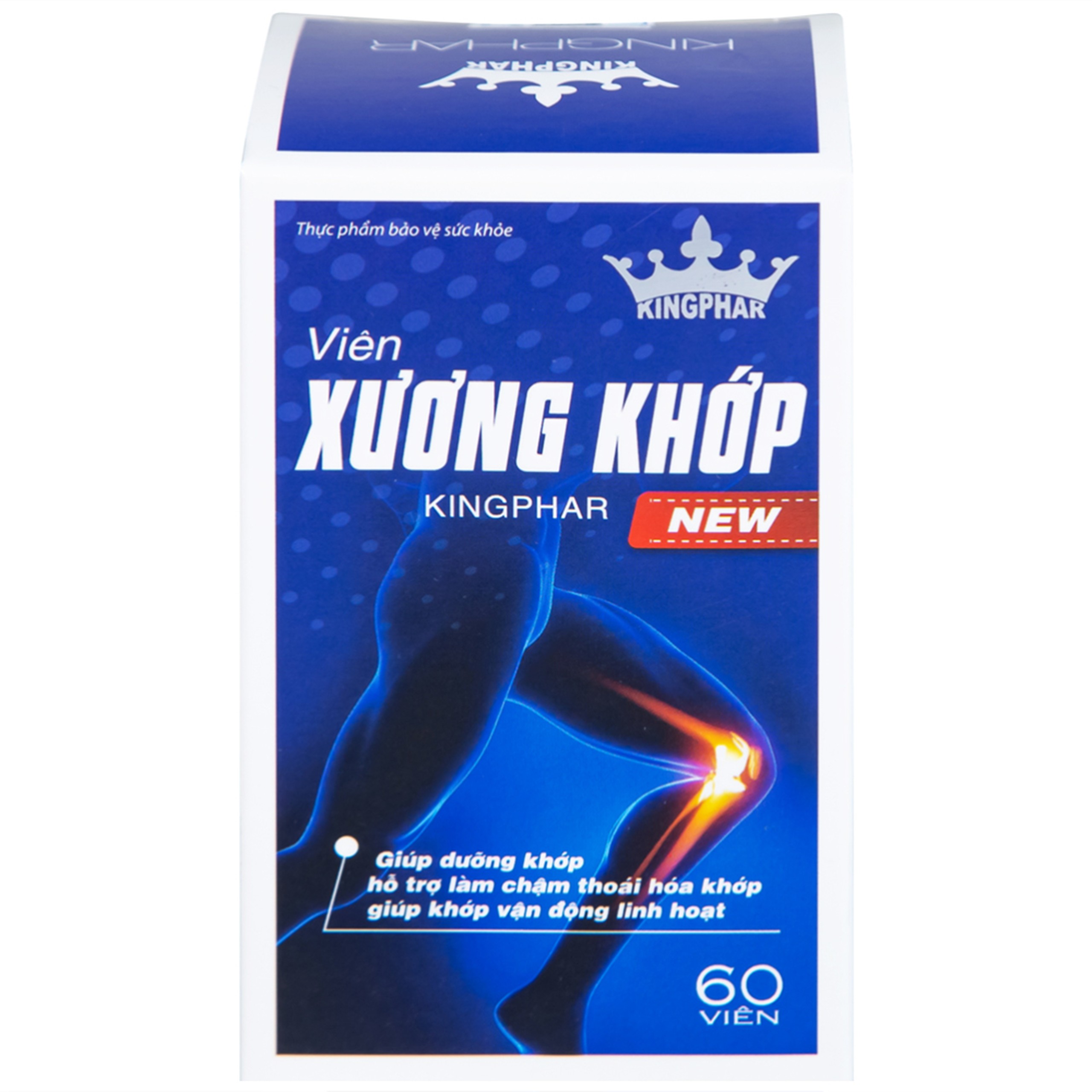 Viên uống giúp dưỡng khớp, hỗ trợ giảm đau do viêm khớp, thoái hóa khớp Xương Khớp Kingphar New (60 viên)