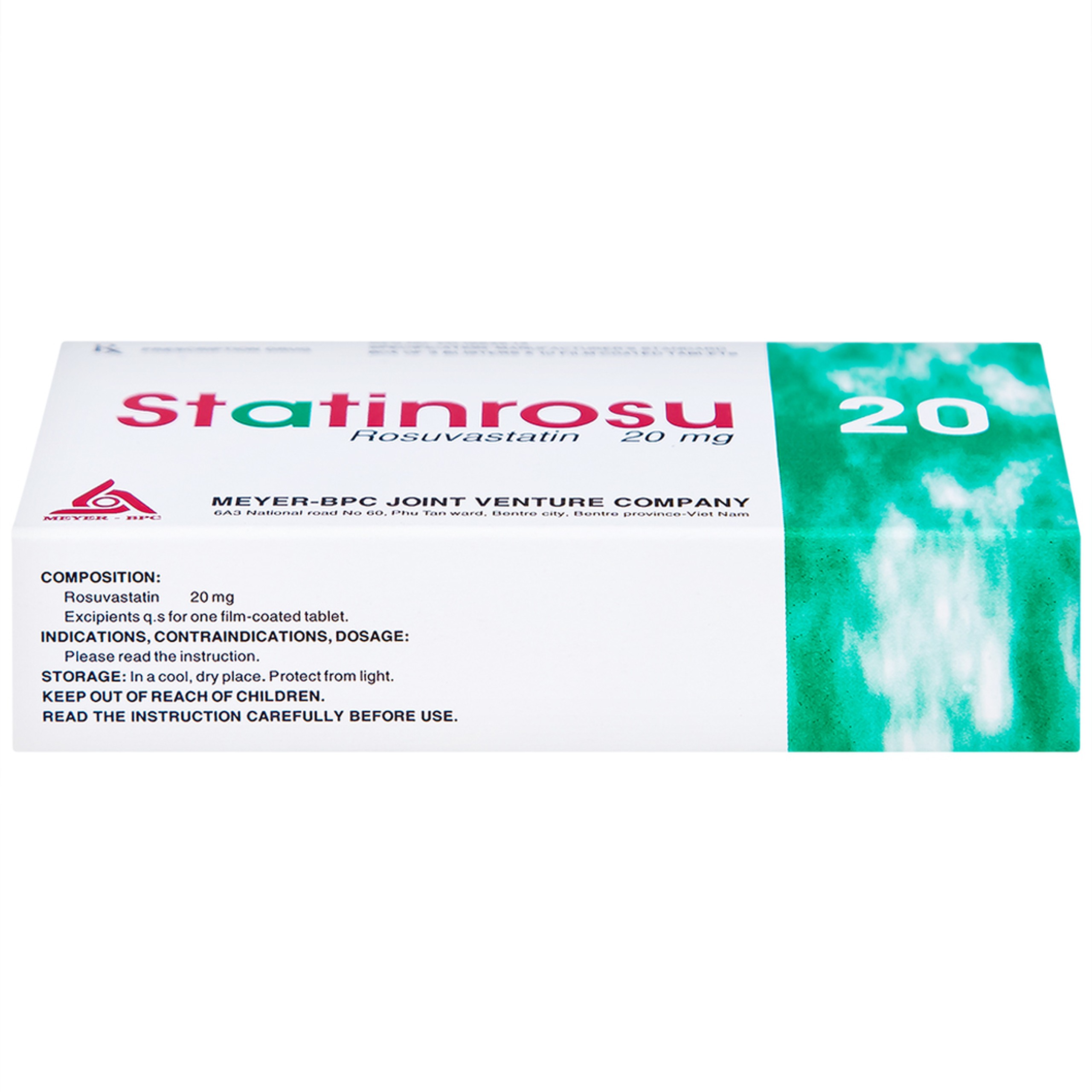 Thuốc Statinrosu 20 Meyer điều trị tăng cholesterol máu nguyên phát (3 vỉ x 10 viên)