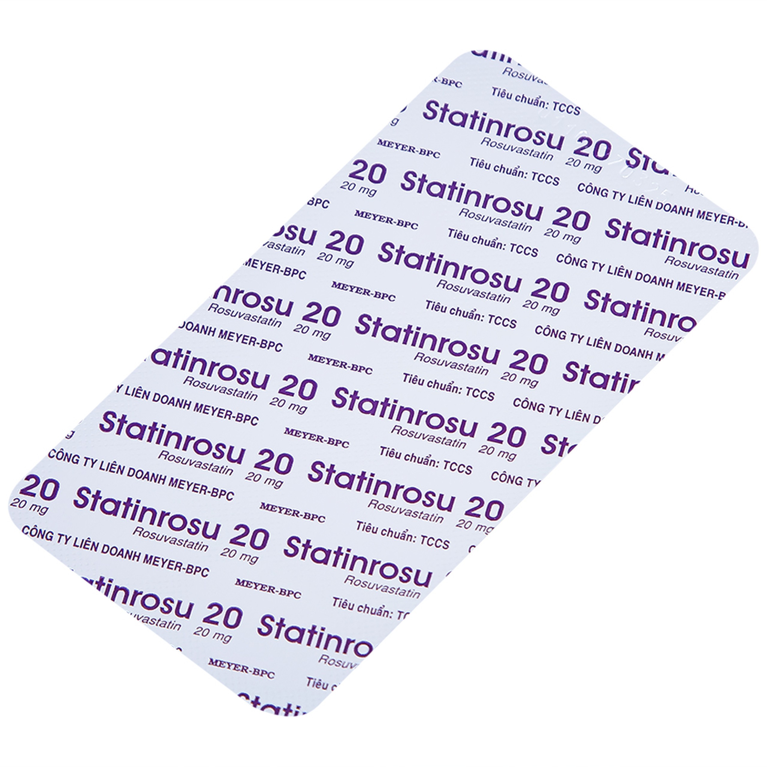 Thuốc Statinrosu 20 Meyer điều trị tăng cholesterol máu nguyên phát (3 vỉ x 10 viên)