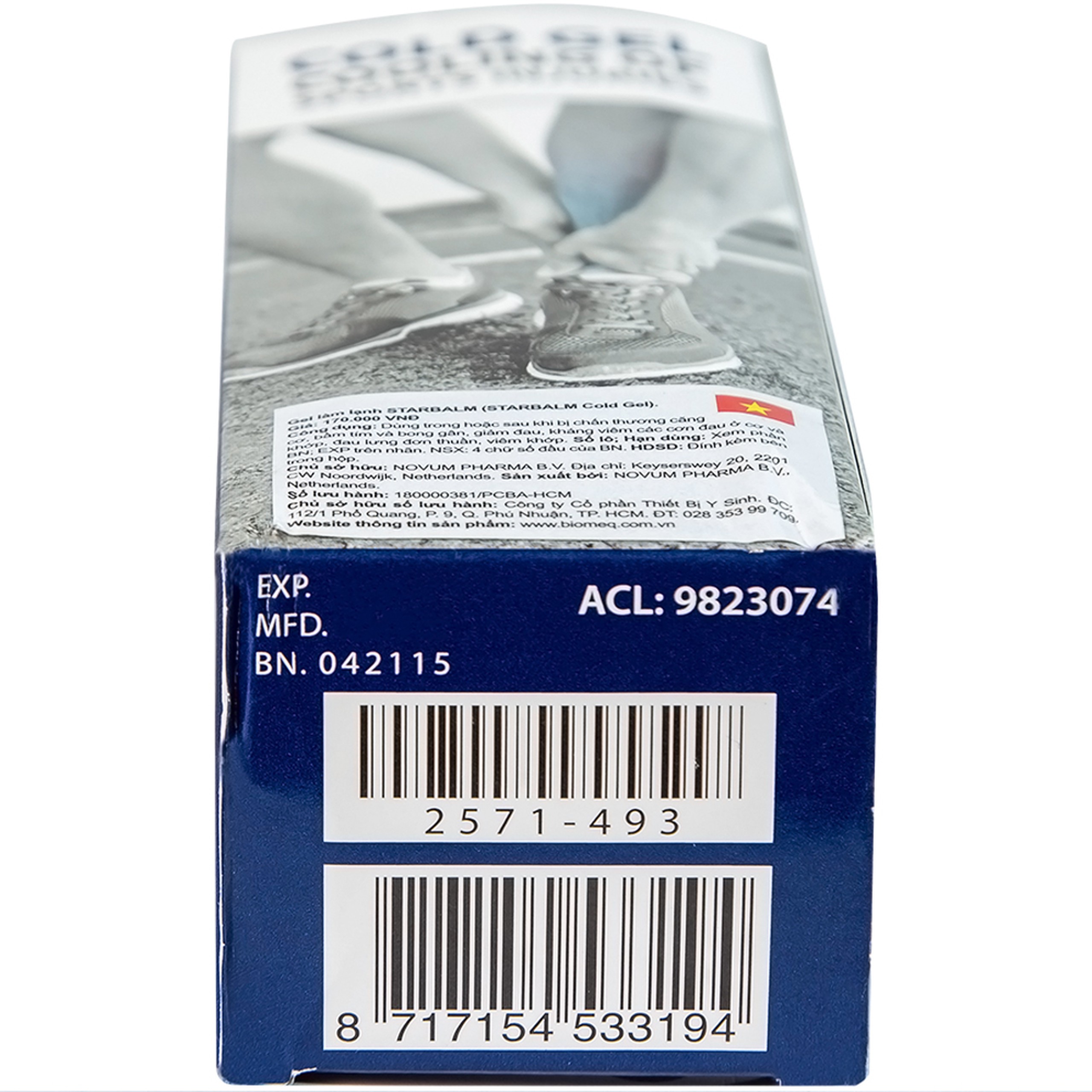 Gel lạnh giảm đau Starbalm Cold Gel 100ml giảm thâm tím, bong gân, giảm đau cơ, phục hồi chấn thương