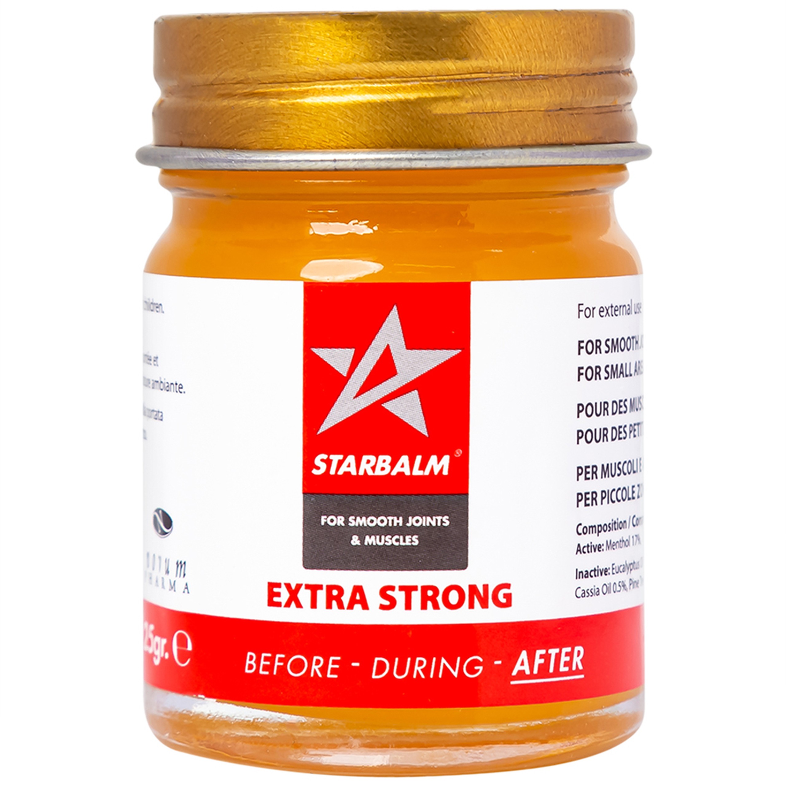 Cao xoa giảm đau Starbalm đỏ 25g hỗ trợ làm nóng, giảm mỏi cơ, chấn thương