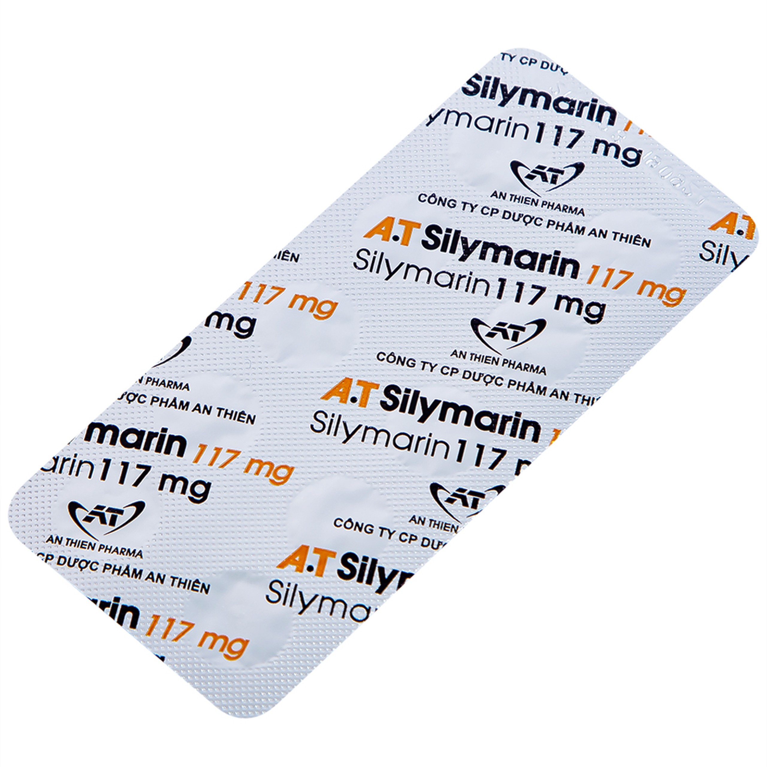 Thuốc A.T Silymarin 117mg An Thiên hỗ trợ điều trị bệnh viêm gan mạn tính, xơ gan (3 vỉ x 10 viên)