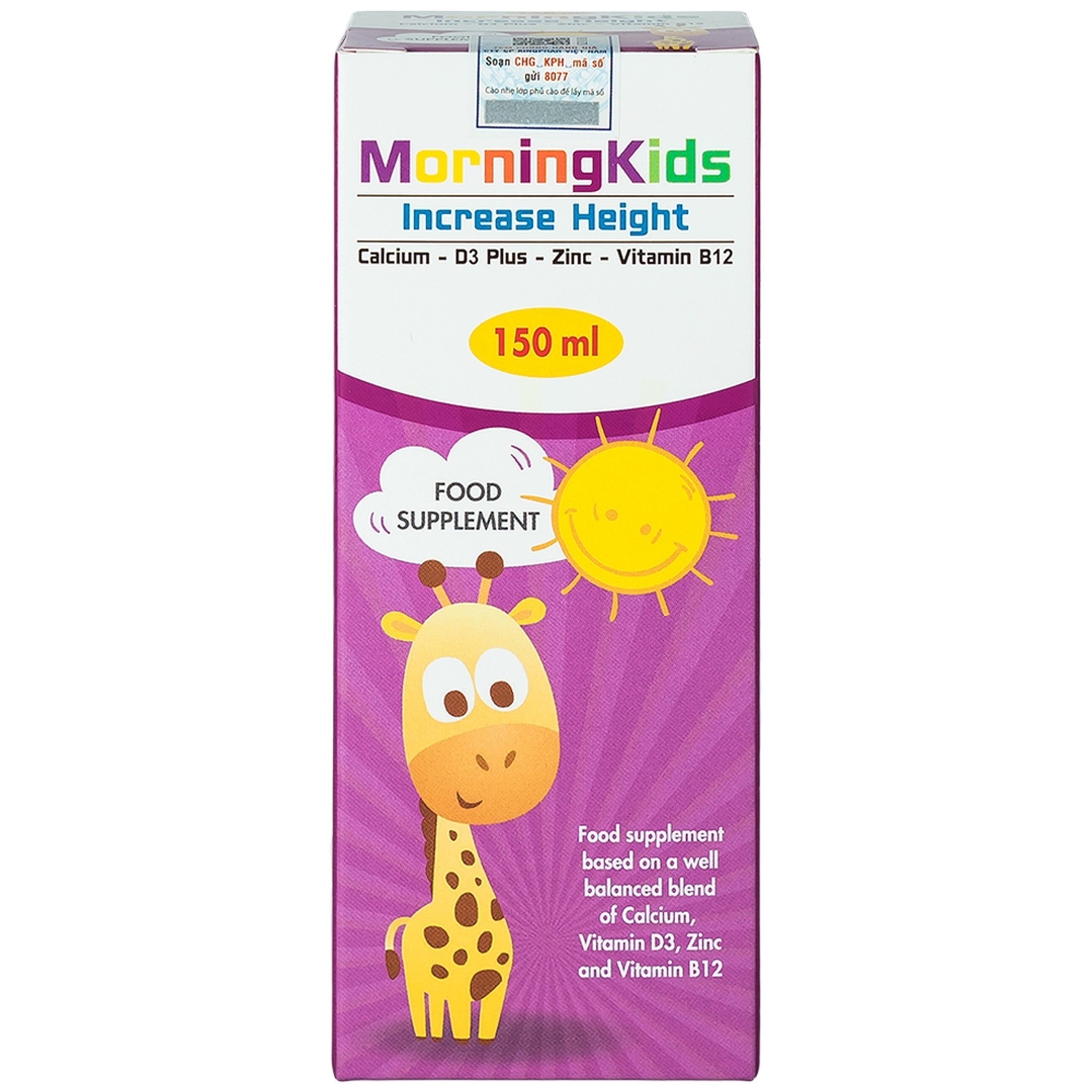 Siro bổ sung vitamin tăng chiều cao cho trẻ MorningKids Increase Height (150ml)