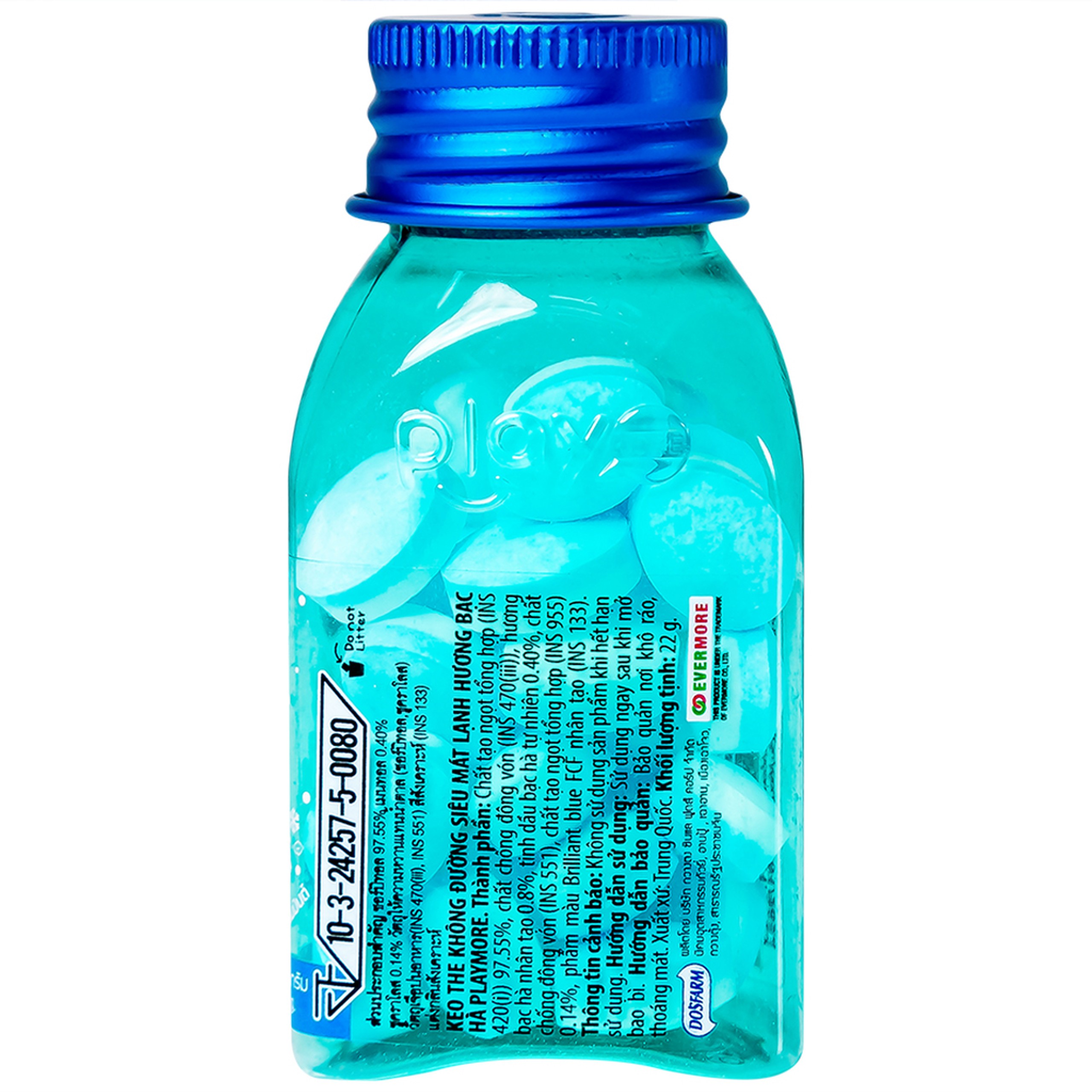 Kẹo The Siêu Mát Lạnh Hương Bạc Hà Playmore (hũ 22g)