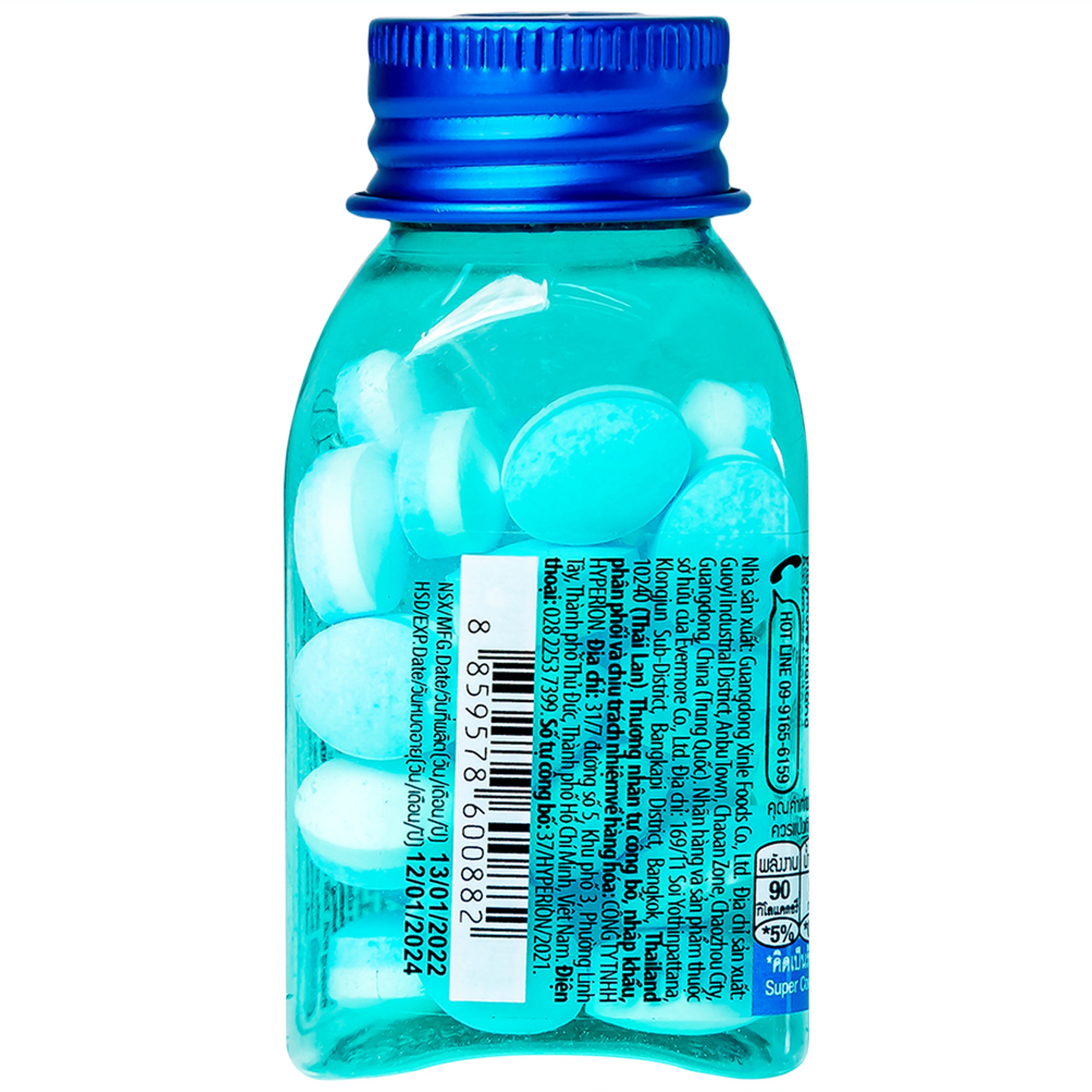 Kẹo The Siêu Mát Lạnh Hương Bạc Hà Playmore (hũ 22g)