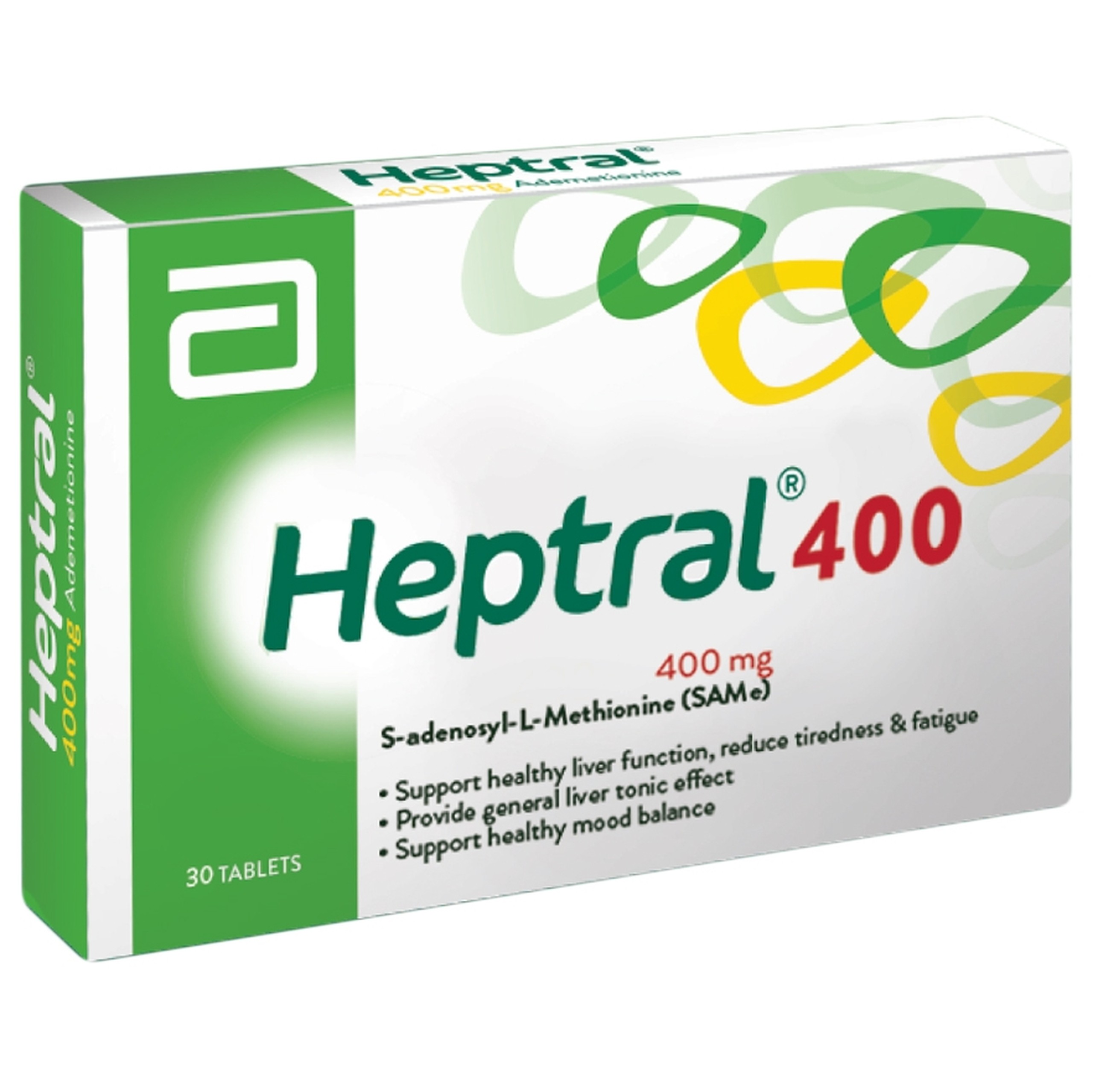 Viên hỗ trợ tăng cường chức năng gan Heptral 400 Abbott (3 vỉ x 10 viên)