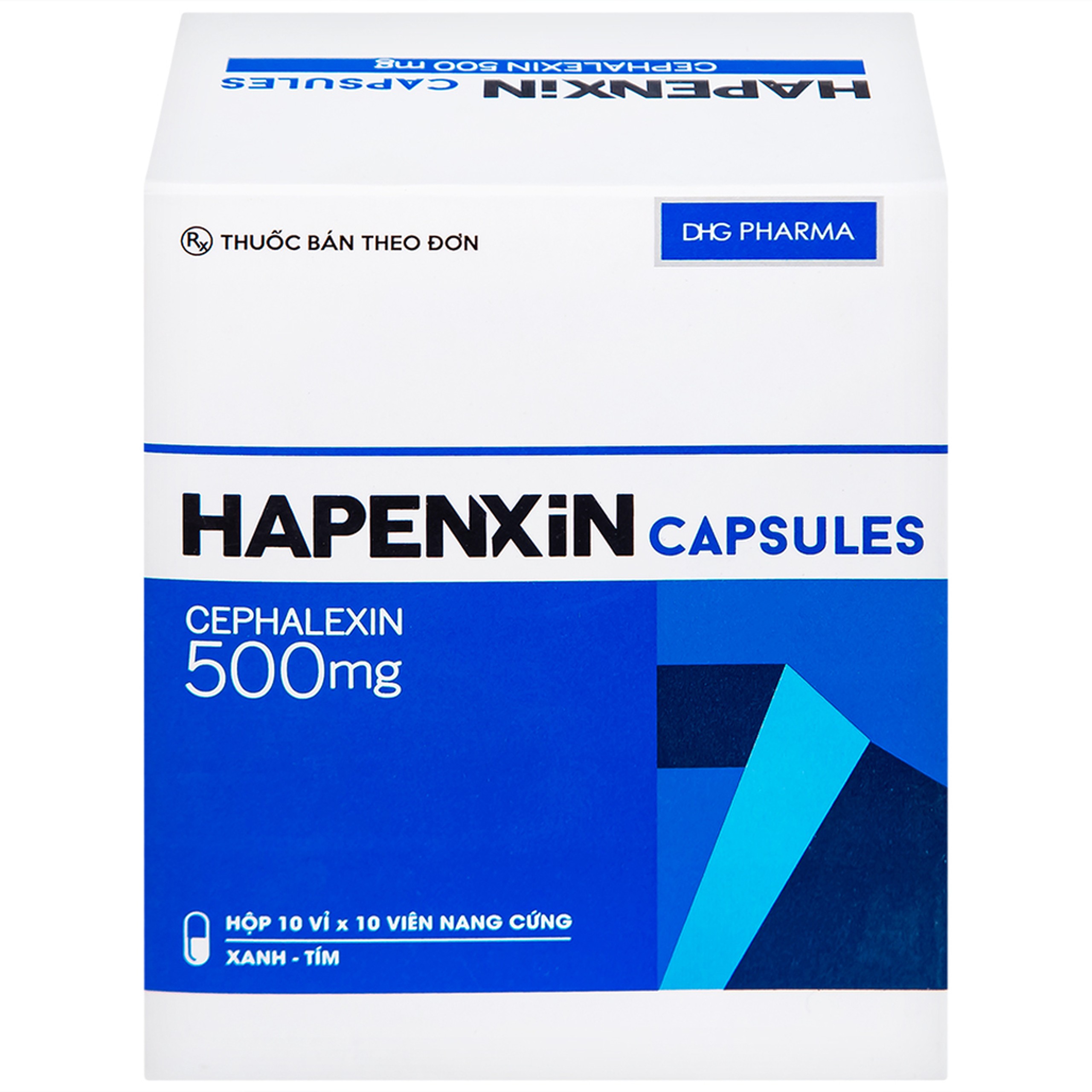 Thuốc Hapenxin Capsules DHG điều trị nhiễm khuẩn (10 vỉ x 10 viên)