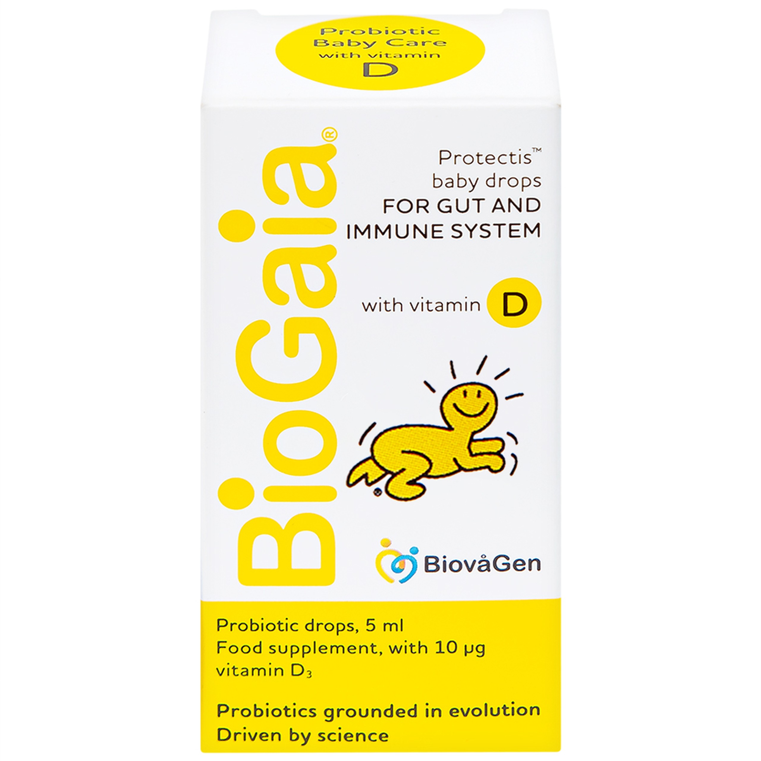 Men vi sinh BioGaia Protectis Baby Drops Vitamin D3 bổ sung lợi khuẩn cho đường tiêu hóa và vitamin D (5ml)