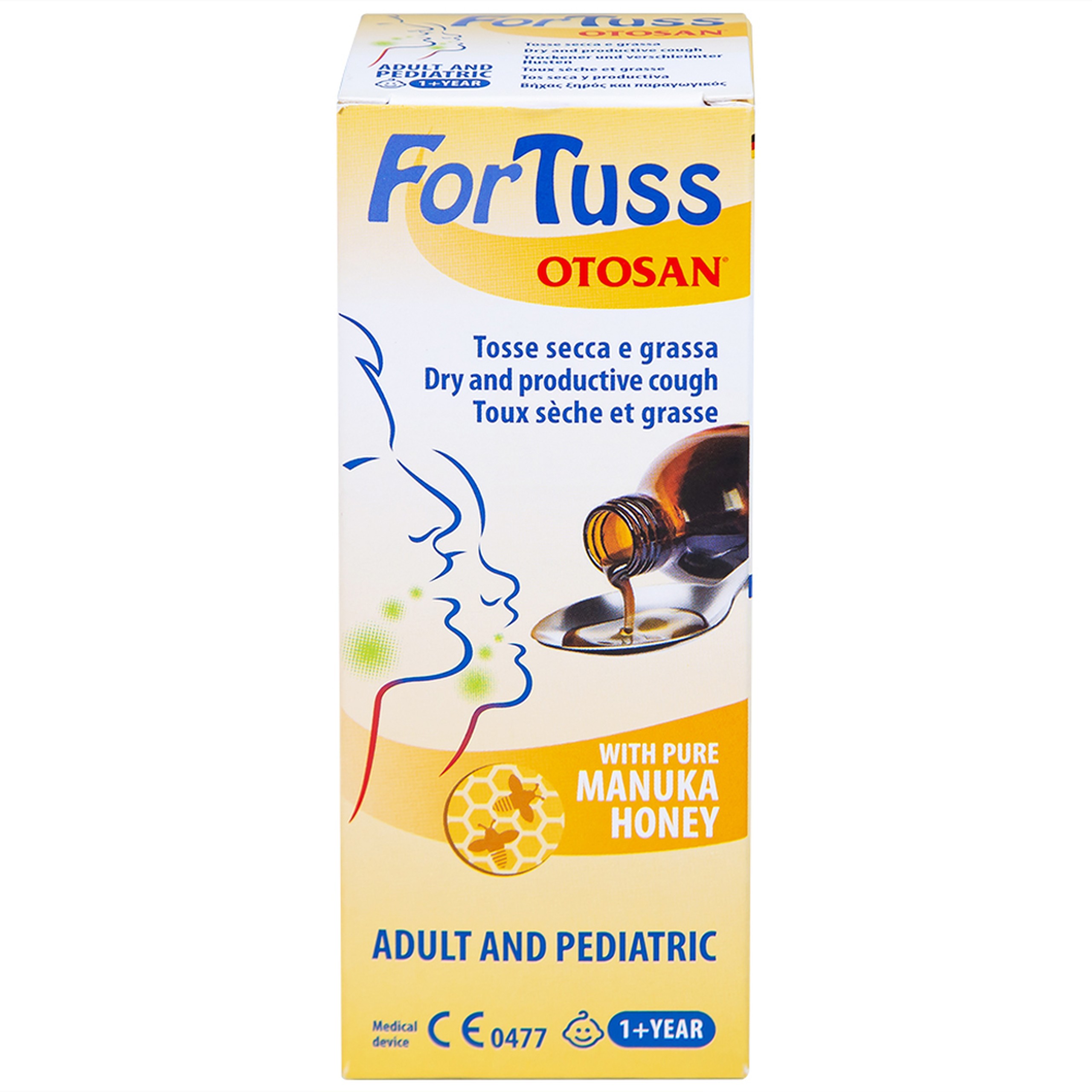 Siro ho Fortuss Otosan 180g hỗ trợ làm dịu cơn ho hiệu quả, bảo vệ niêm mạc 