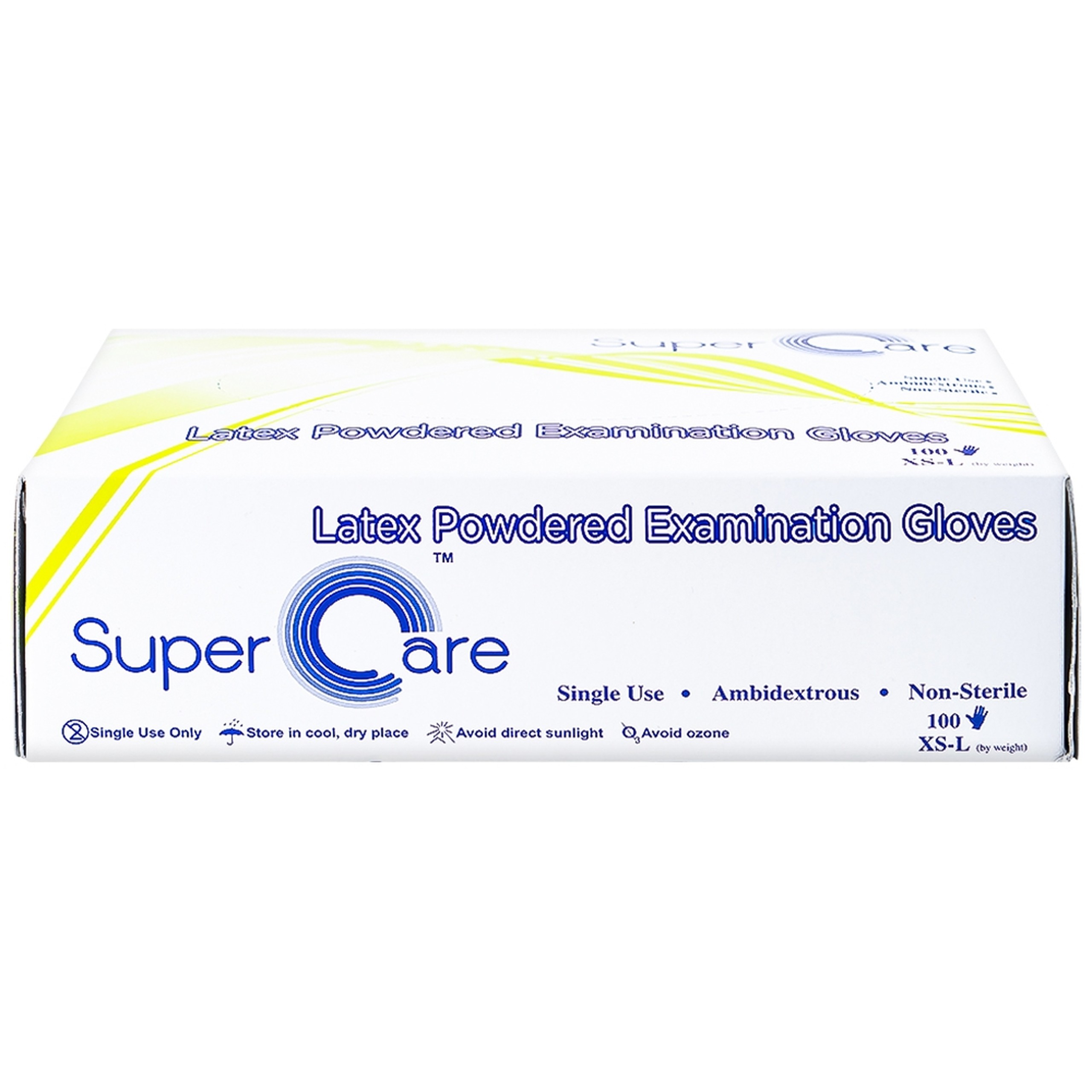 Găng tay y tế có bột Super Care size M (100 cái) Latex Powdered Examination