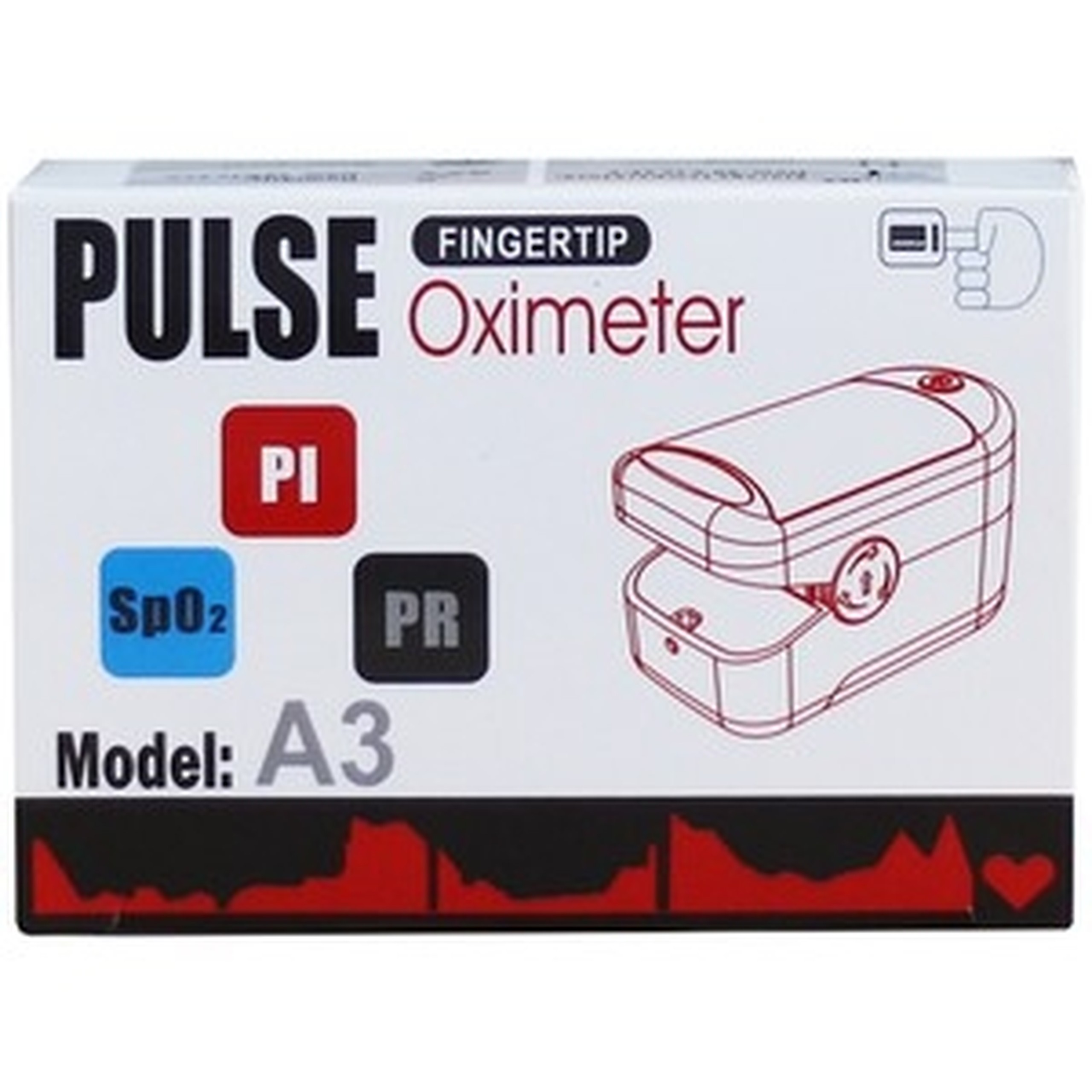 Máy đo nồng độ oxy trong máu SPO2 Fingertip Pulse Oximeter Oromi A3