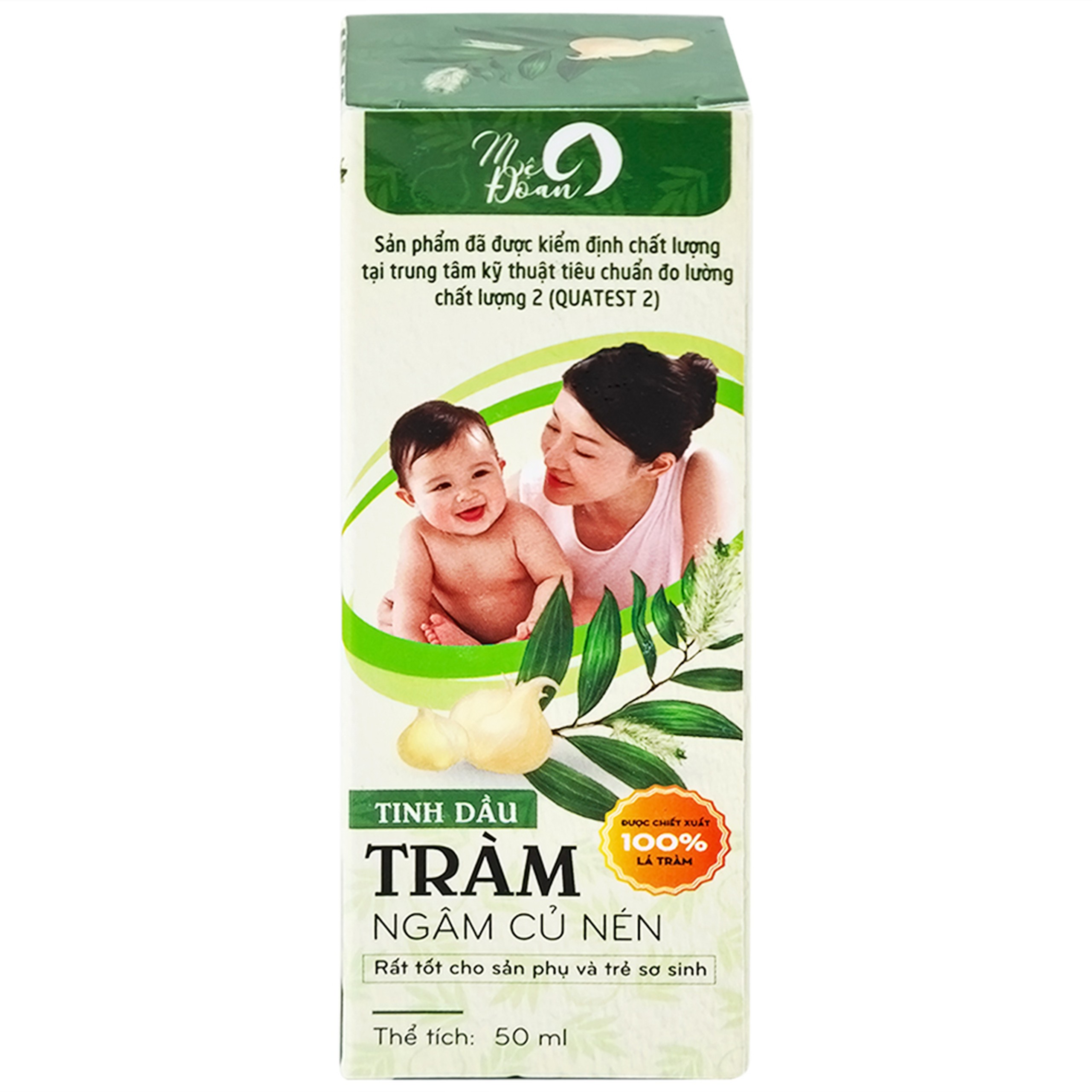 Tinh dầu tràm ngâm củ nén Mệ Đoan giúp xoa bóp, giảm đau (50ml)