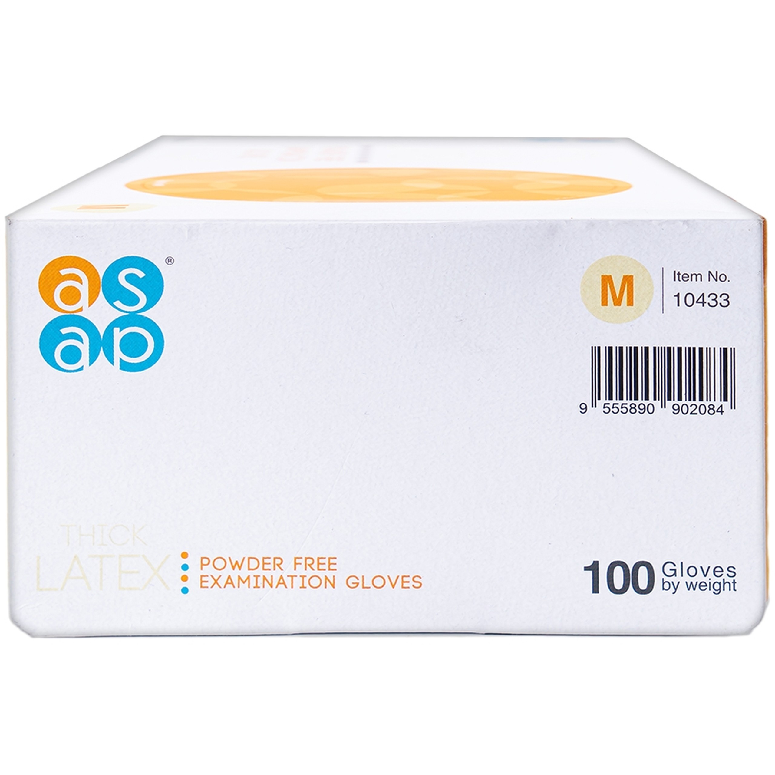 Găng tay y tế không bột, phủ Polymer Latex size M (100 cái) Powder Free Examination