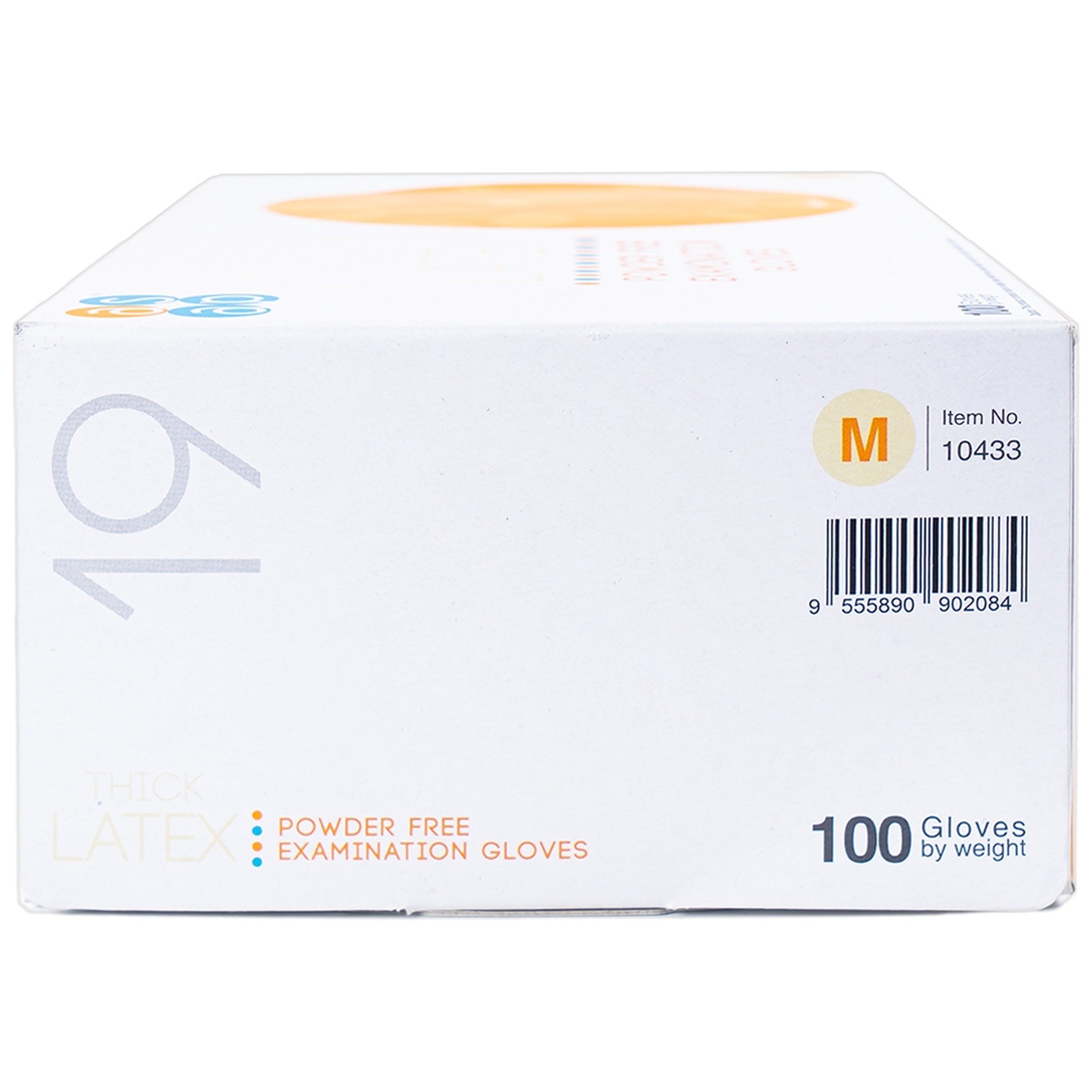 Găng tay y tế không bột, phủ Polymer Latex size M (100 cái) Powder Free Examination