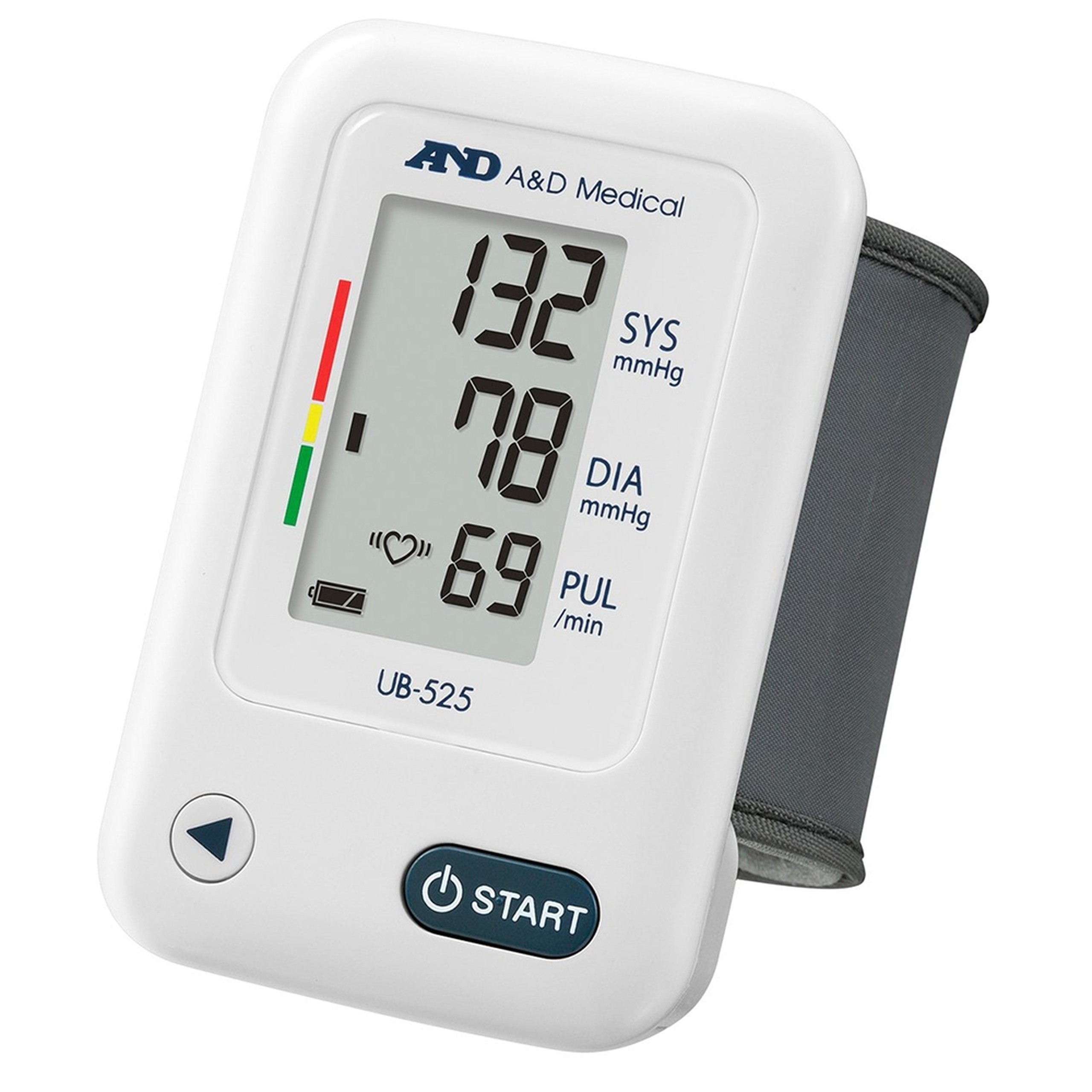Máy đo huyết áp cổ tay AND UB-525 hỗ trợ đo huyết áp, nhịp tim