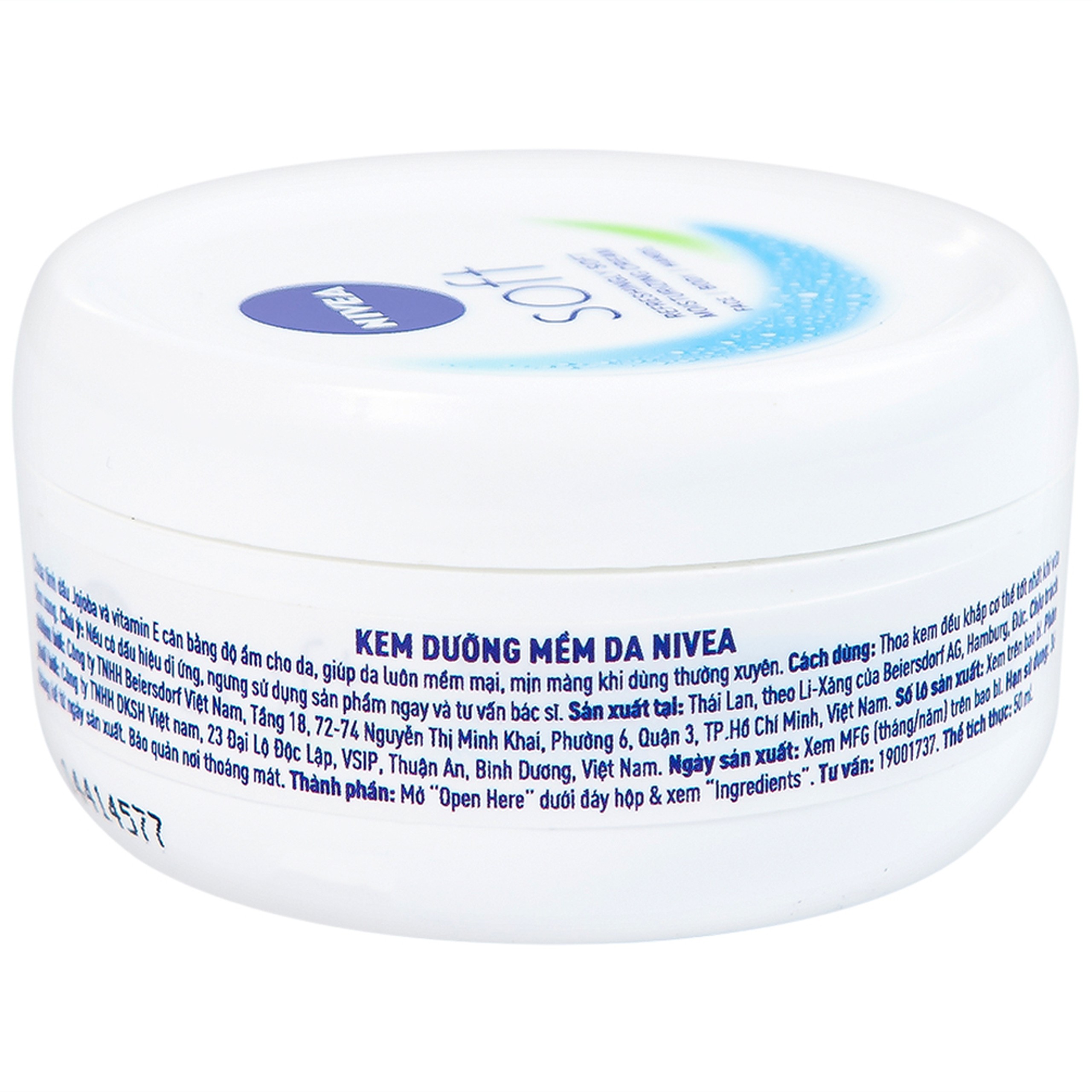 Kem dưỡng ẩm Nivea hỗ trợ làm mềm da (50ml)