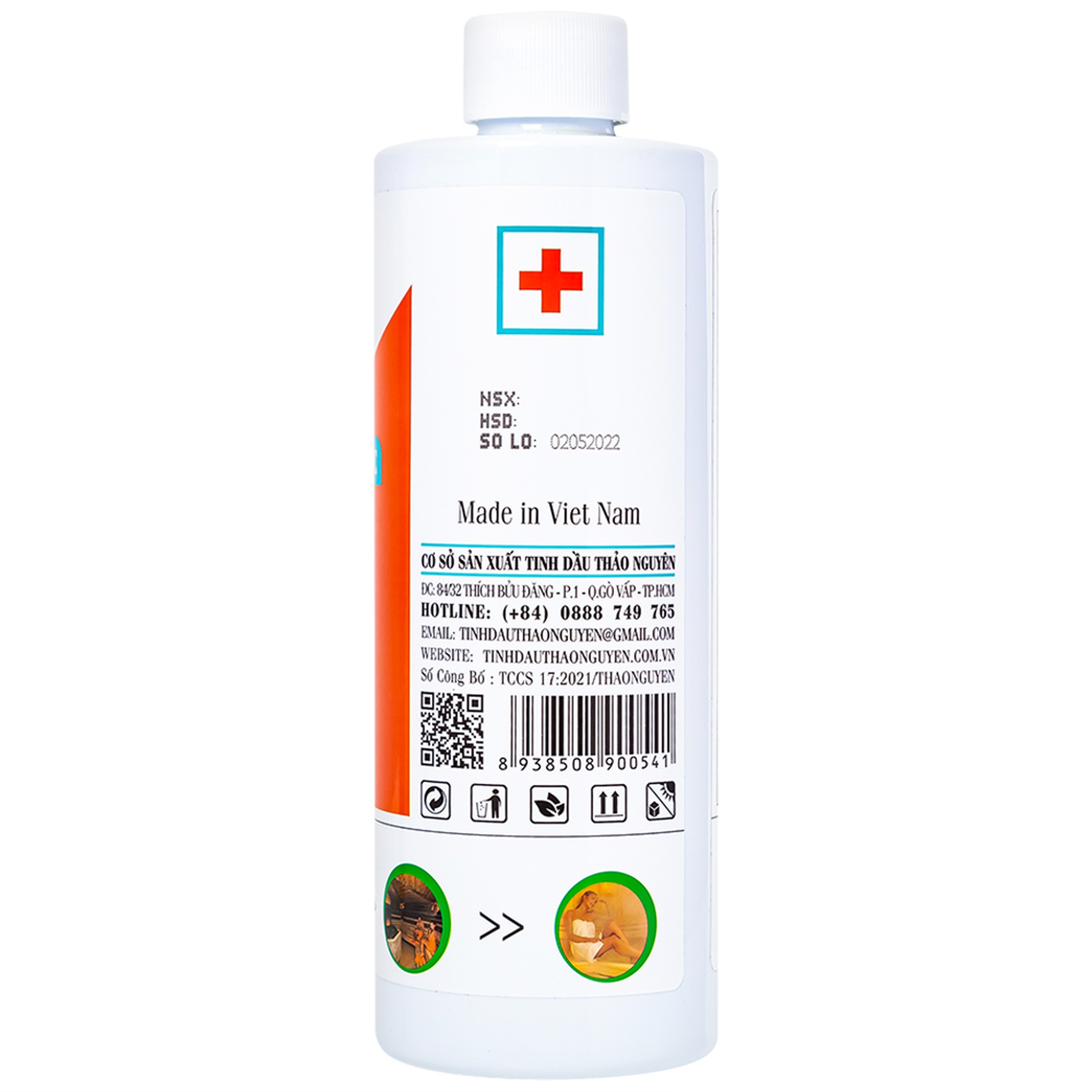 Tinh dầu xông Thảo Nguyên giải cảm, thải độc ngừa bệnh lây qua đường hô hấp (500ml)