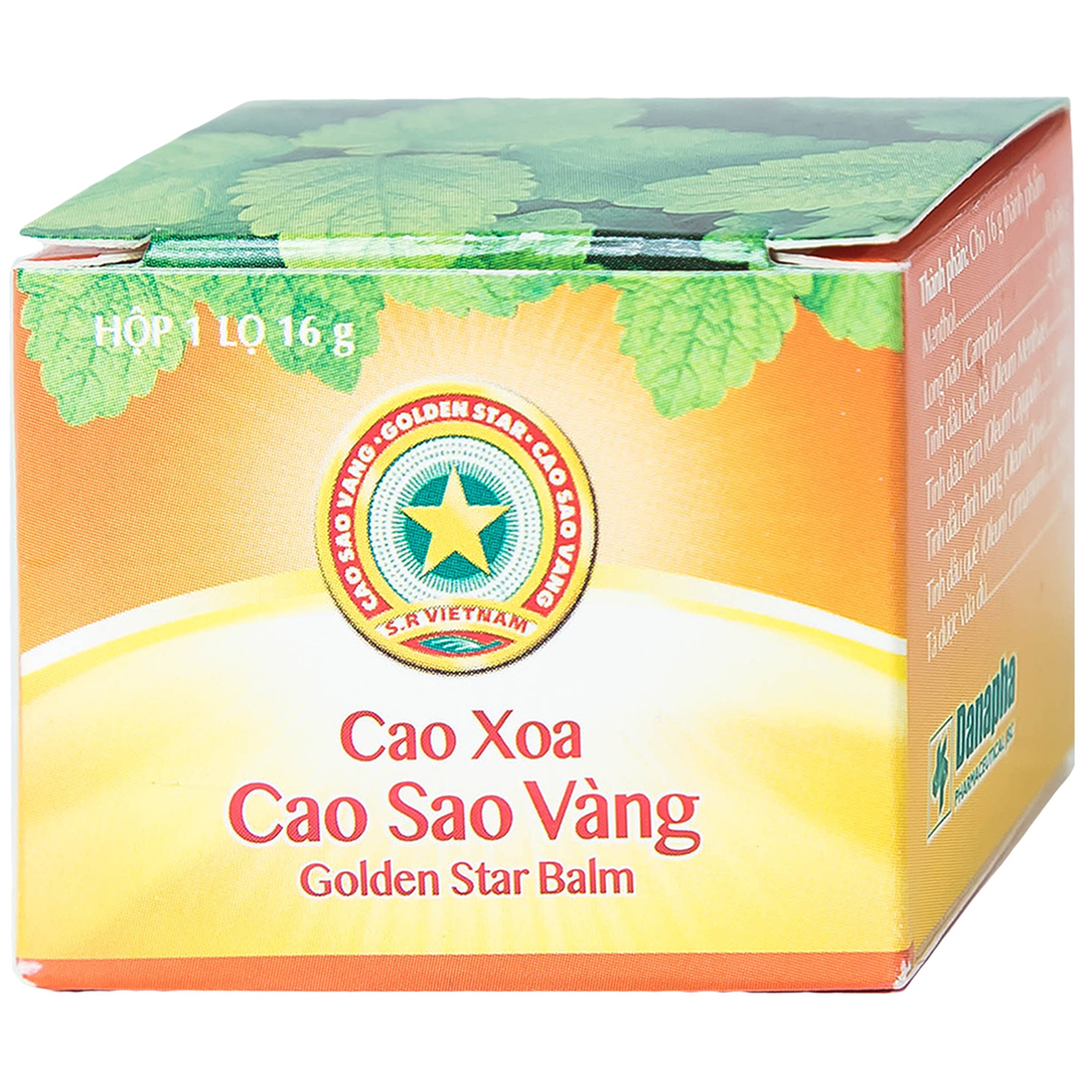Cao Sao Vàng Danapha điều trị cảm cúm, nhức đầu (16g)