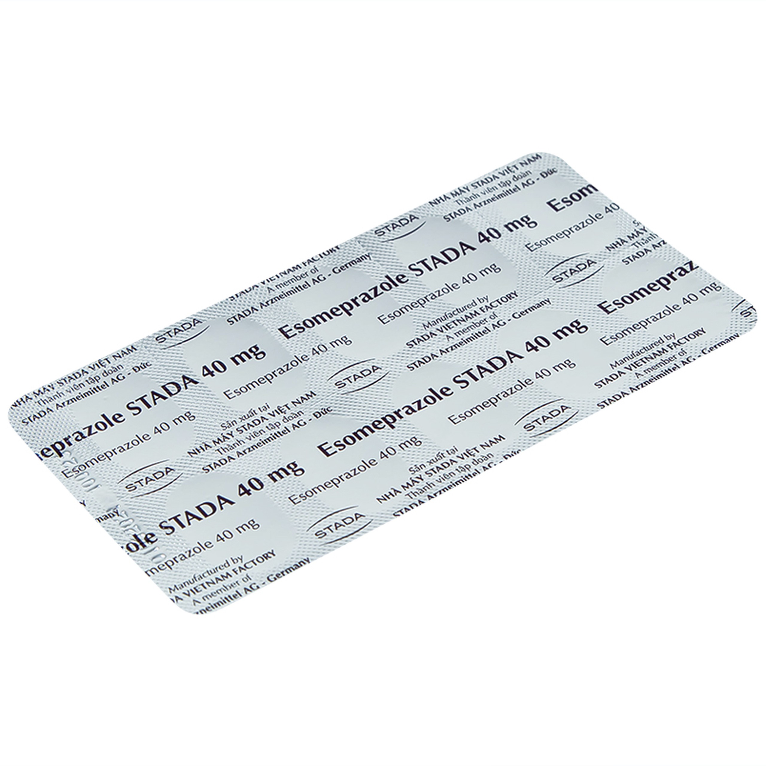 Thuốc Esomeprazole Stada 40mg điều trị trào ngược dạ dày, thực quản (2 vỉ x 10 viên)