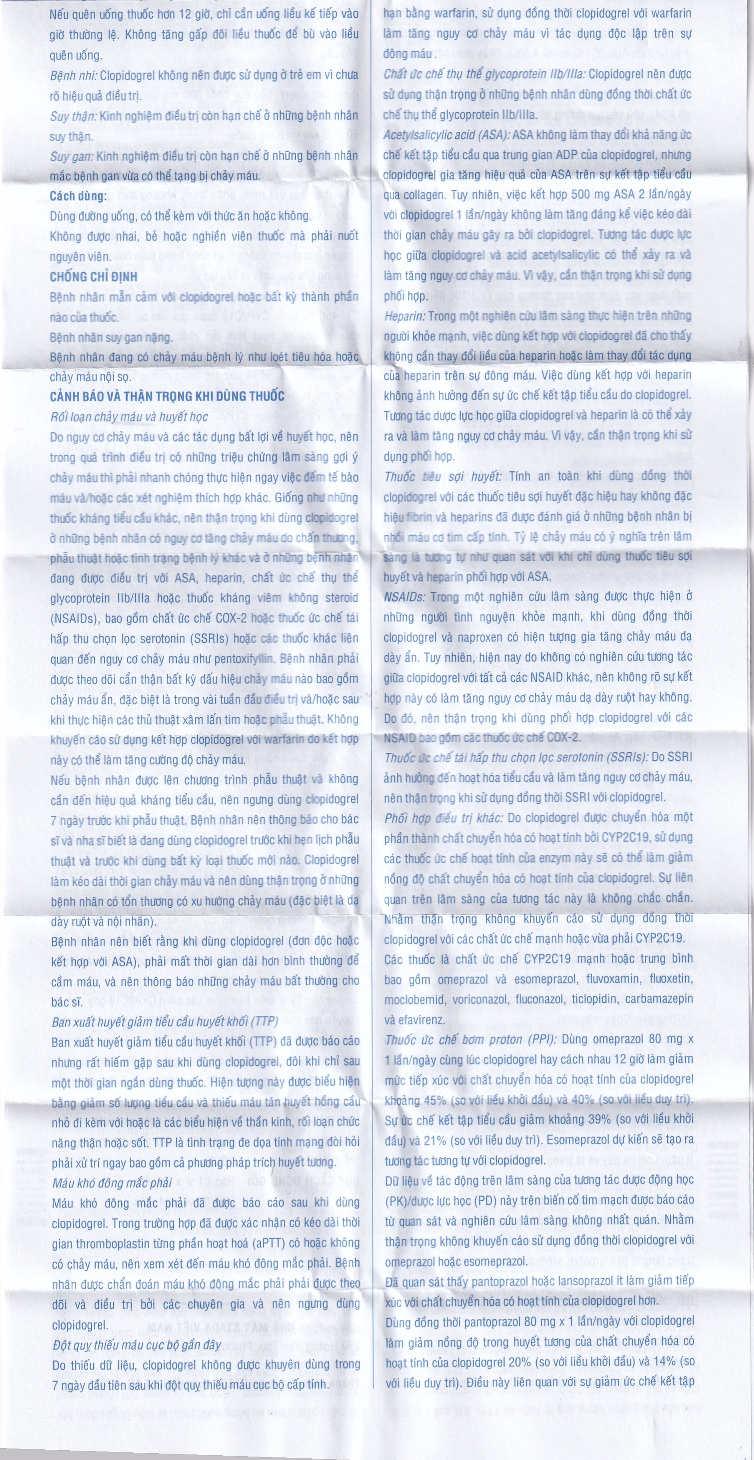 Thuốc Clopidogrel Stada 75mg dự phòng biến cố do huyết khối động mạch (2 vỉ x 14 viên)