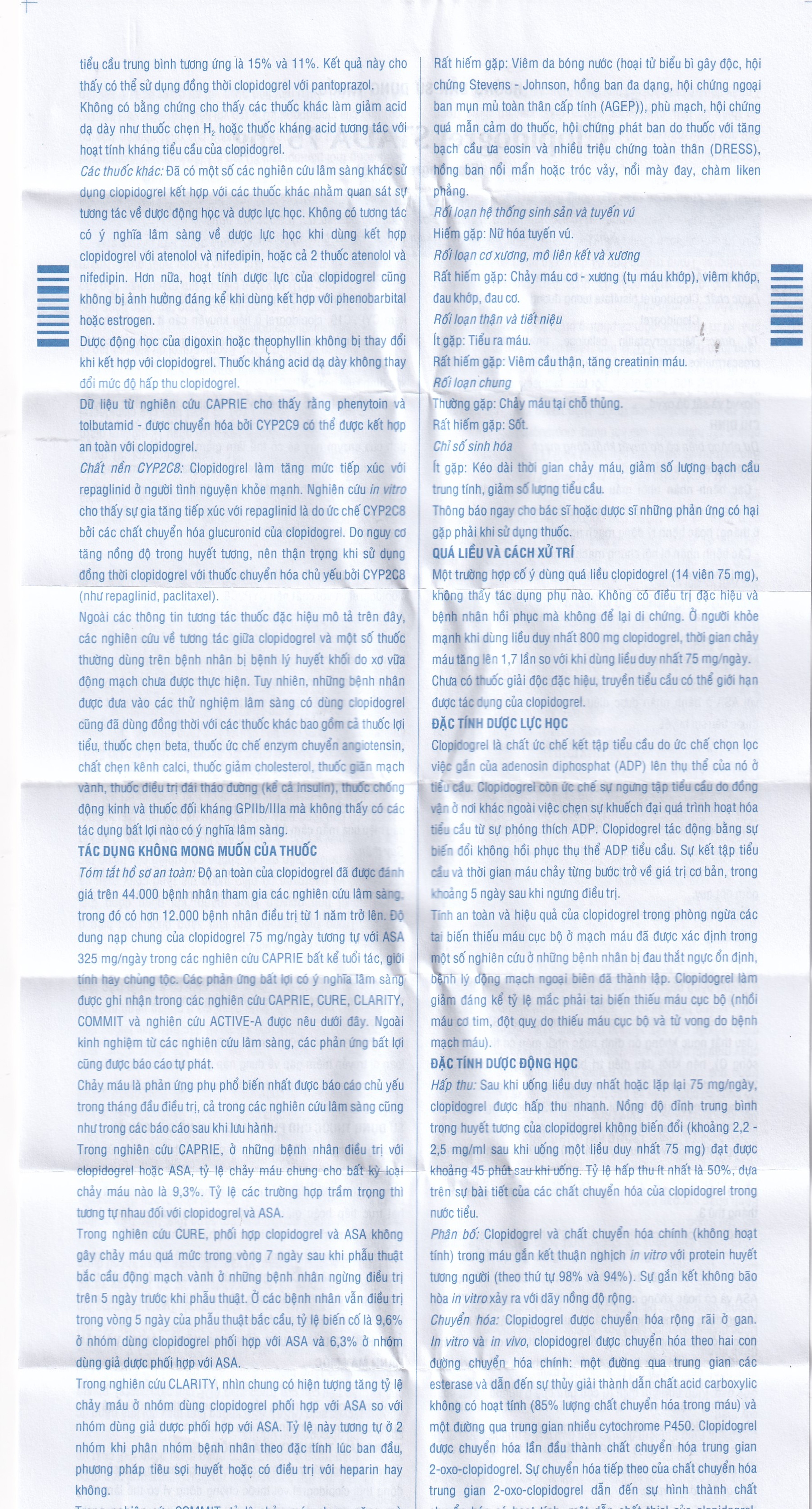 Thuốc Clopidogrel Stada 75mg dự phòng biến cố do huyết khối động mạch (2 vỉ x 14 viên)