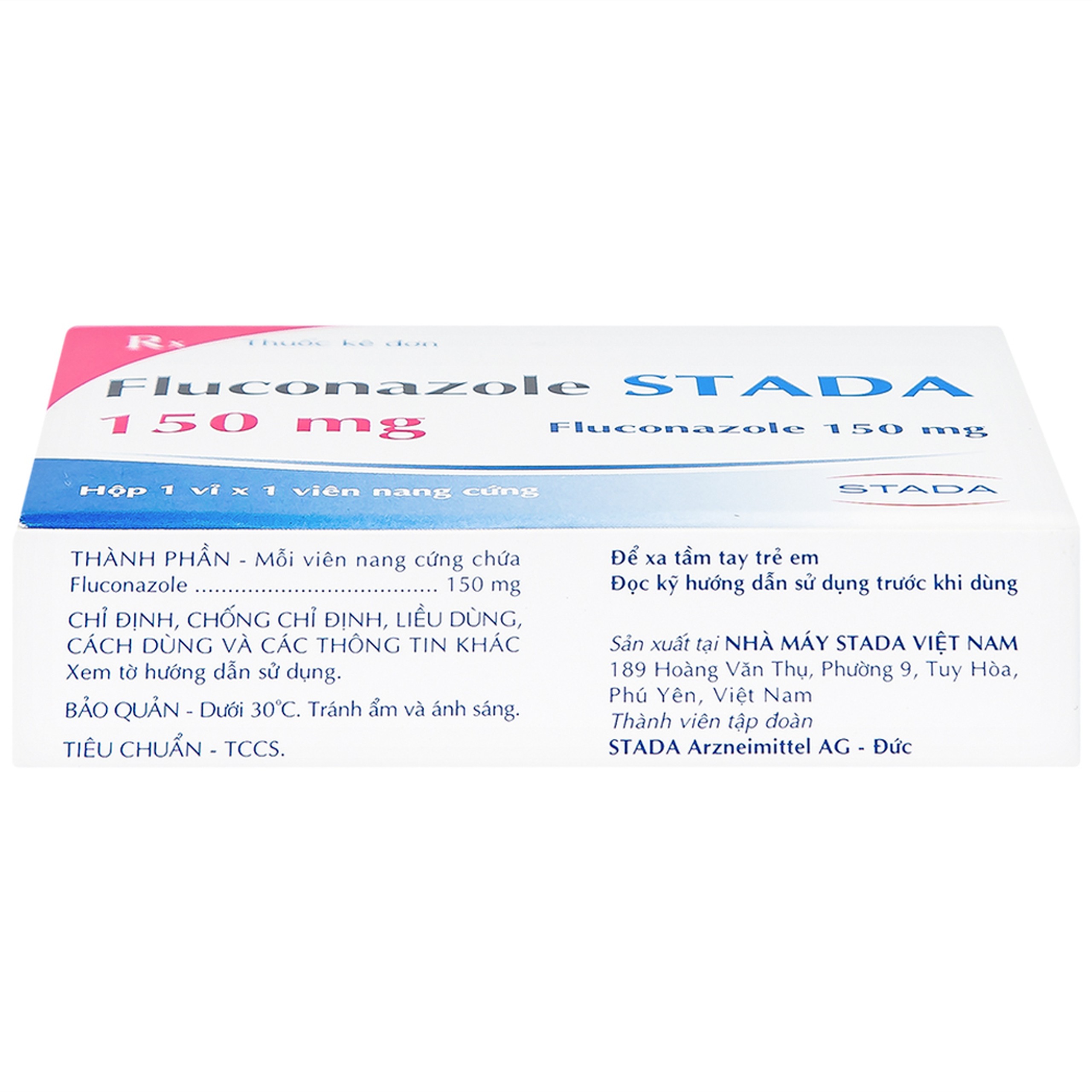 Thuốc Fluconazole Stada 150mg điều trị nhiễm nấm (1 vỉ x 1 viên)