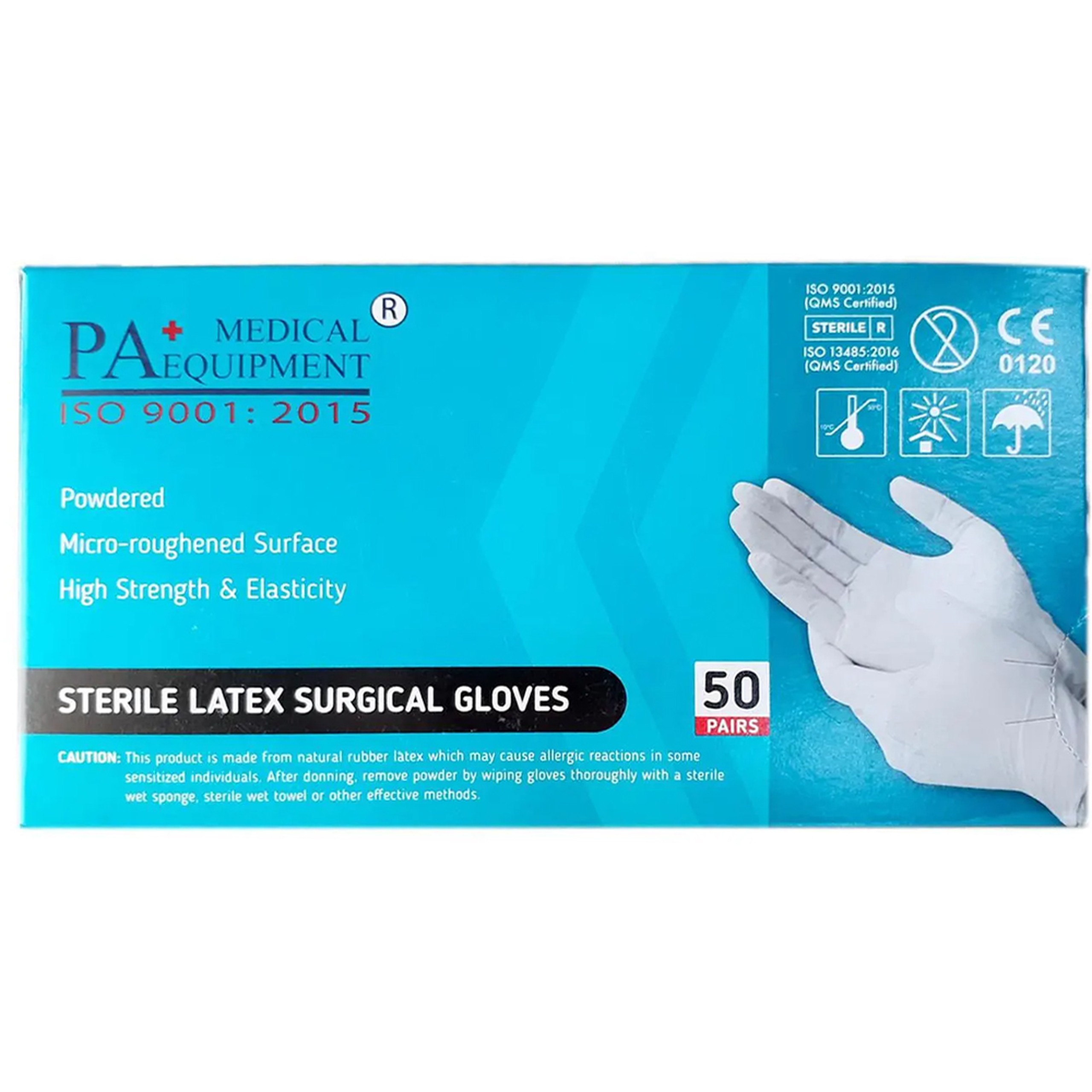 Găng tay tiệt trùng số 8 PA (50 gói)