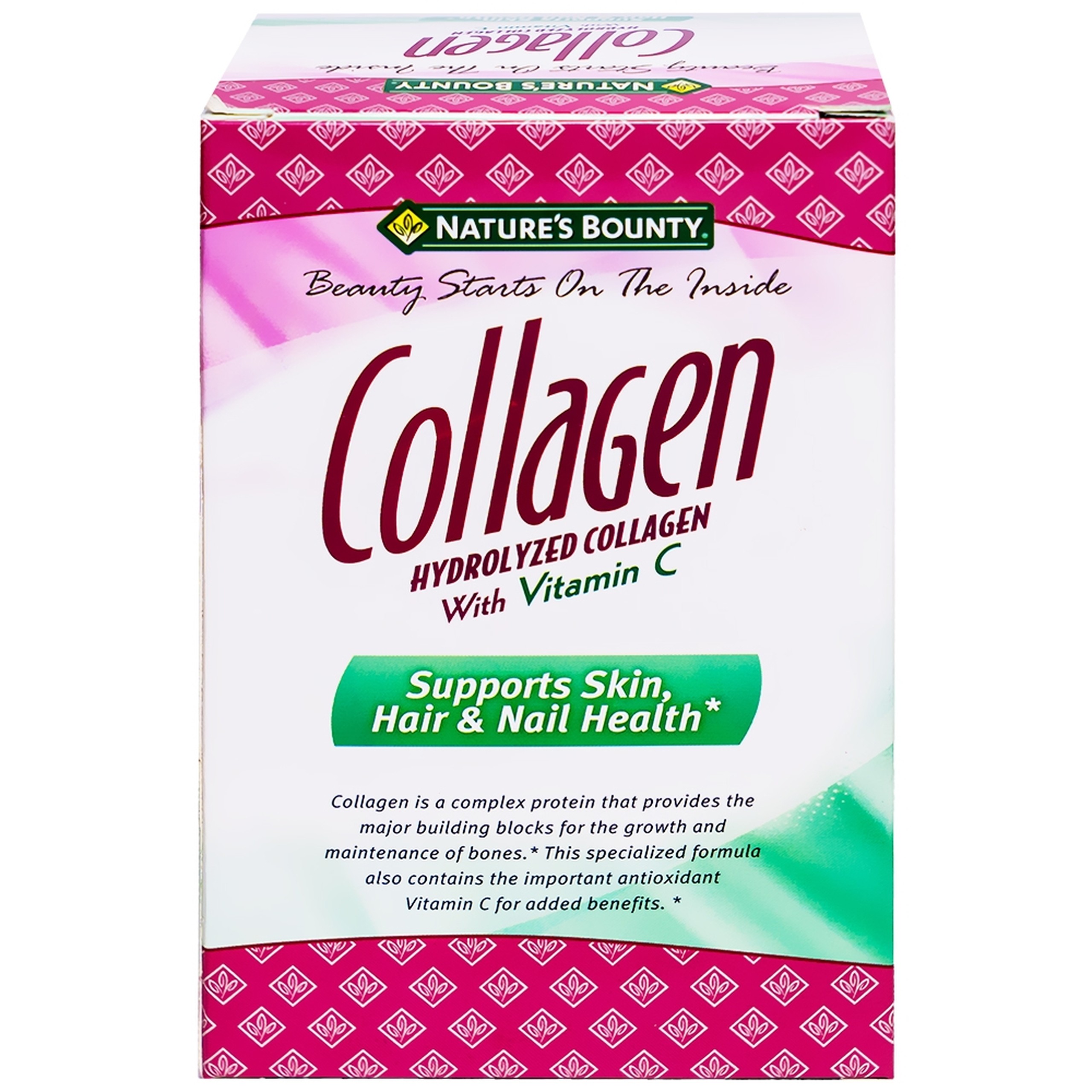 Thực phẩm bảo vệ sức khỏe Hydrolyzed Collagen With Vitamin C hỗ trợ chống oxy hoá (90 viên)