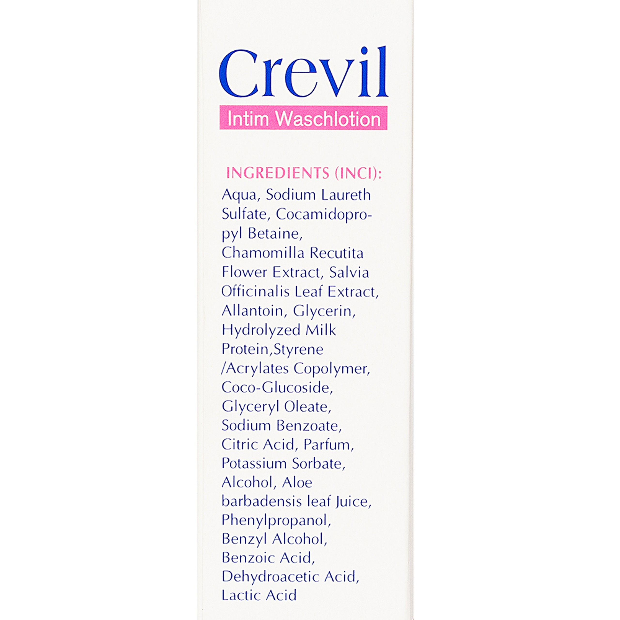 Dung dịch vệ sinh phụ nữ Crevil Intim Waschlotion chống viêm, cân bằng pH (100ml)