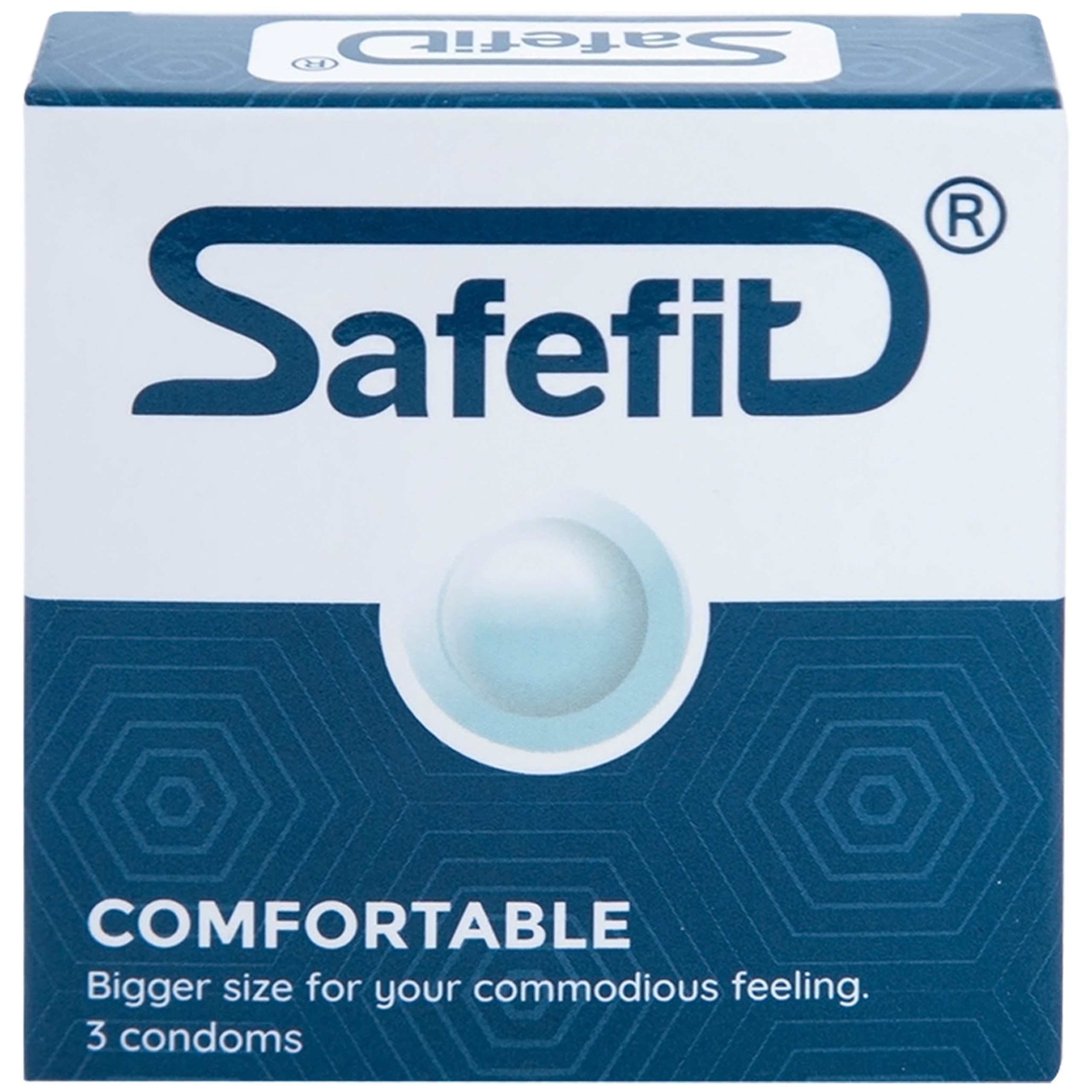 Bao cao su Safefit Comfortable S52 không mùi khó chịu, độ bền cao, khả năng co giãn tốt, chất bôi trơn (3 cái)