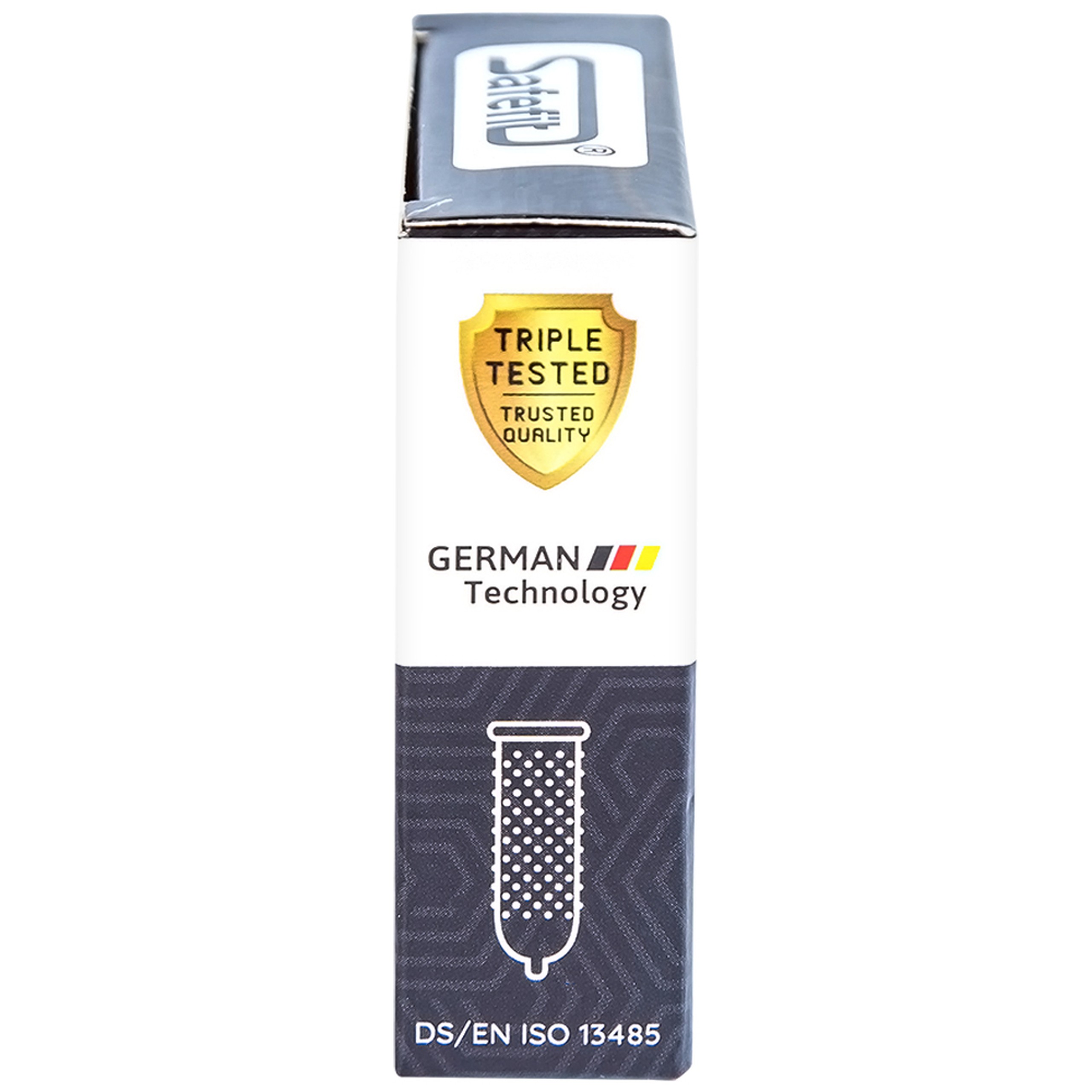 Bao cao su Safefit Dots Long Lasting S52 có vòng gân, hạt nổi, thắt chống tuột (3 cái)