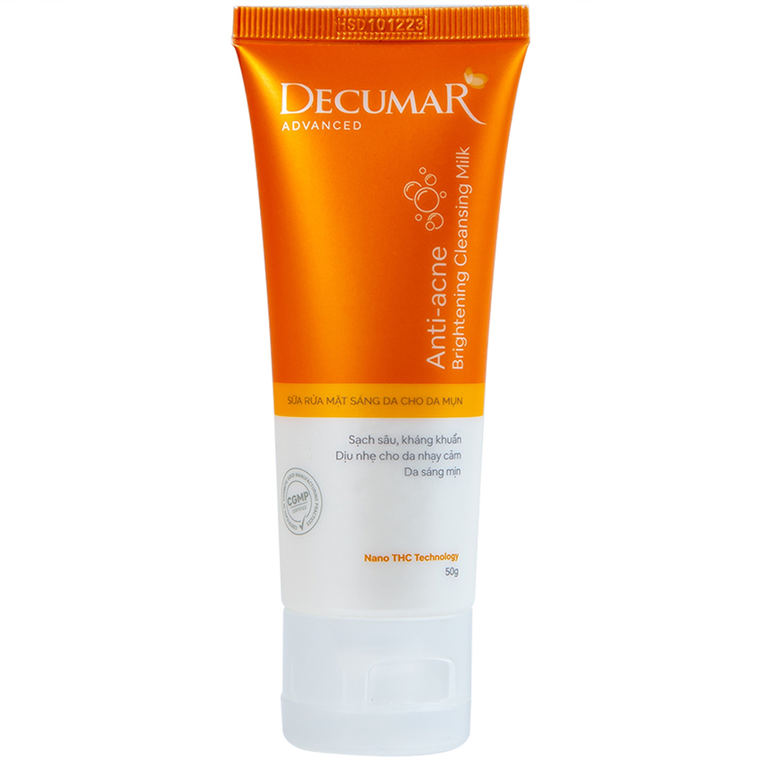 Sữa rửa mặt Nano THC Decumar Advanced ngừa mụn và làm sáng da (50g)