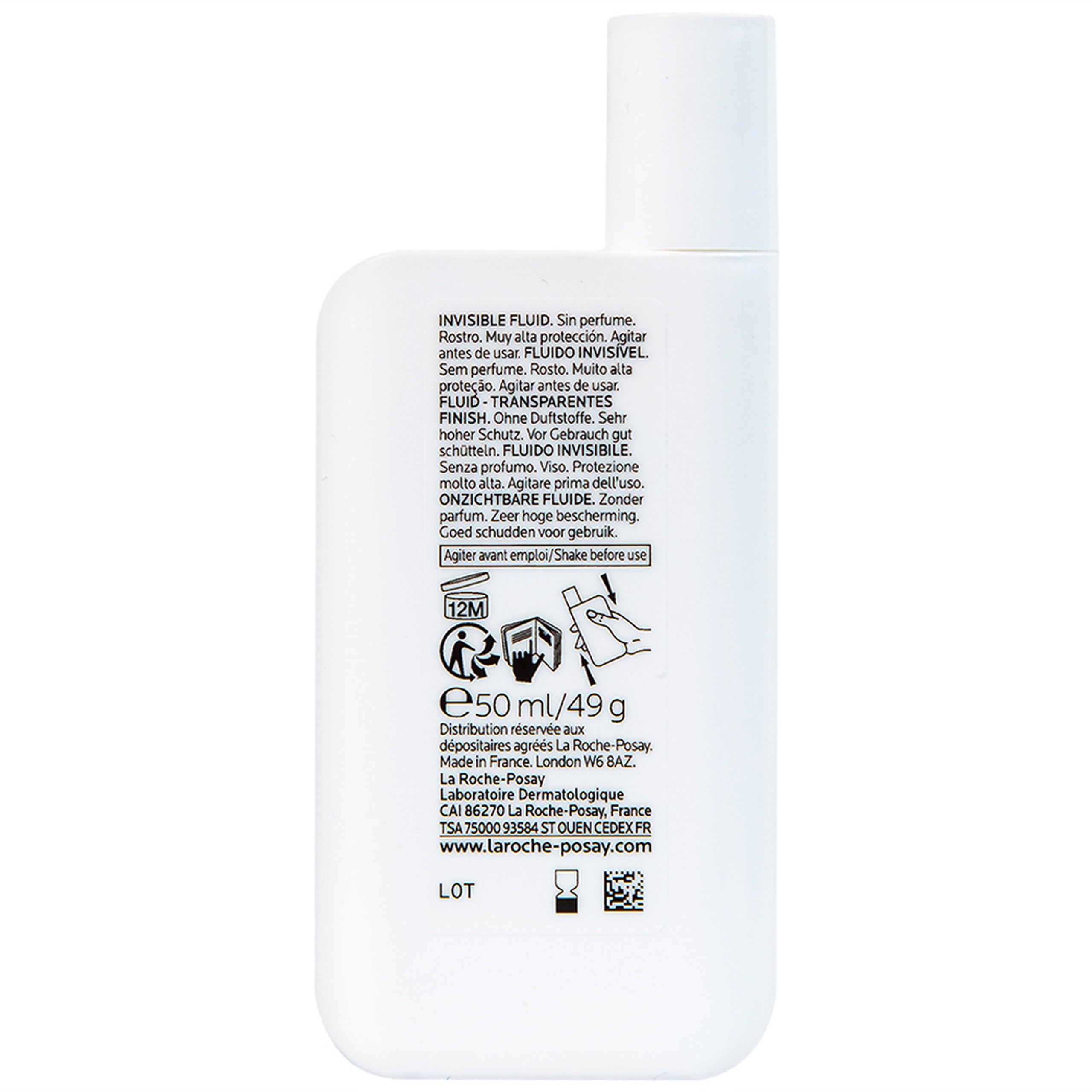 Sữa chống nắng La Roche-posay Laboratoire Dermatologiue Anthelios Uvmune 400 Invisible Fuild SPF50+ PA++++ 50ml