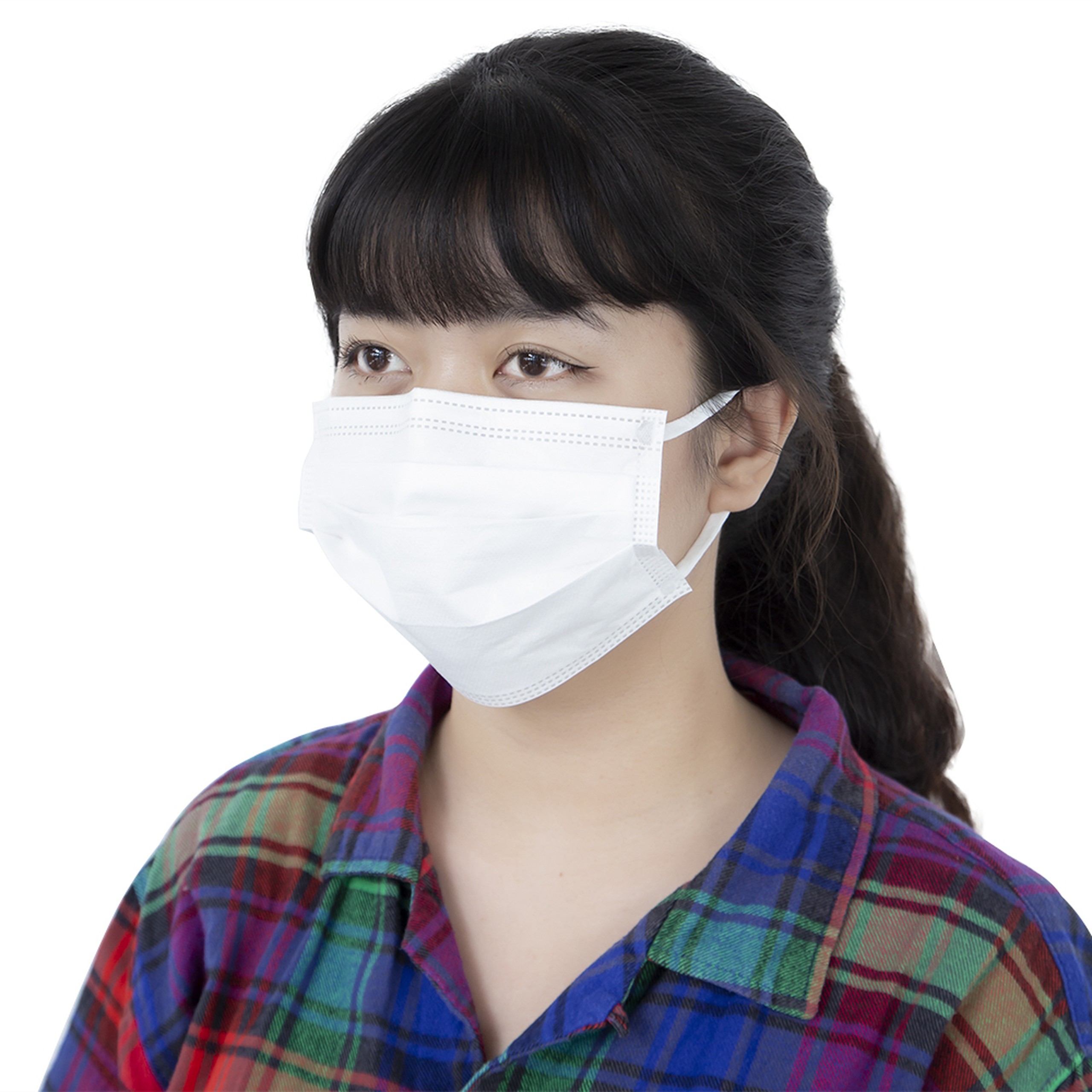 Khẩu trang 3 lớp TLR 3 lớp màu trắng (50 cái) ngăn khói bụi, vi khuẩn