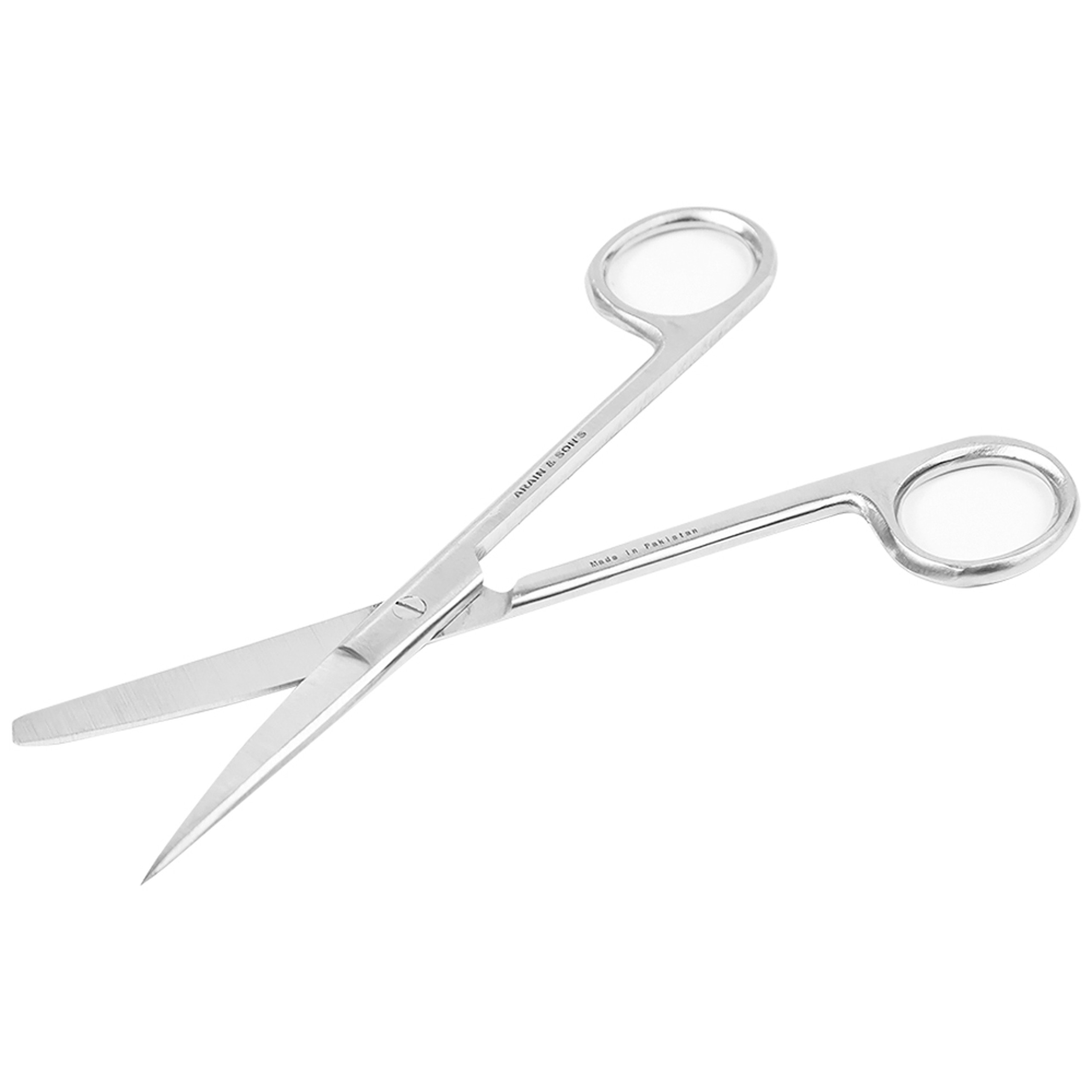 Kéo thẳng 1 tù 1 nhọn size 16cm dùng cắt gòn thay băng cho bệnh nhân